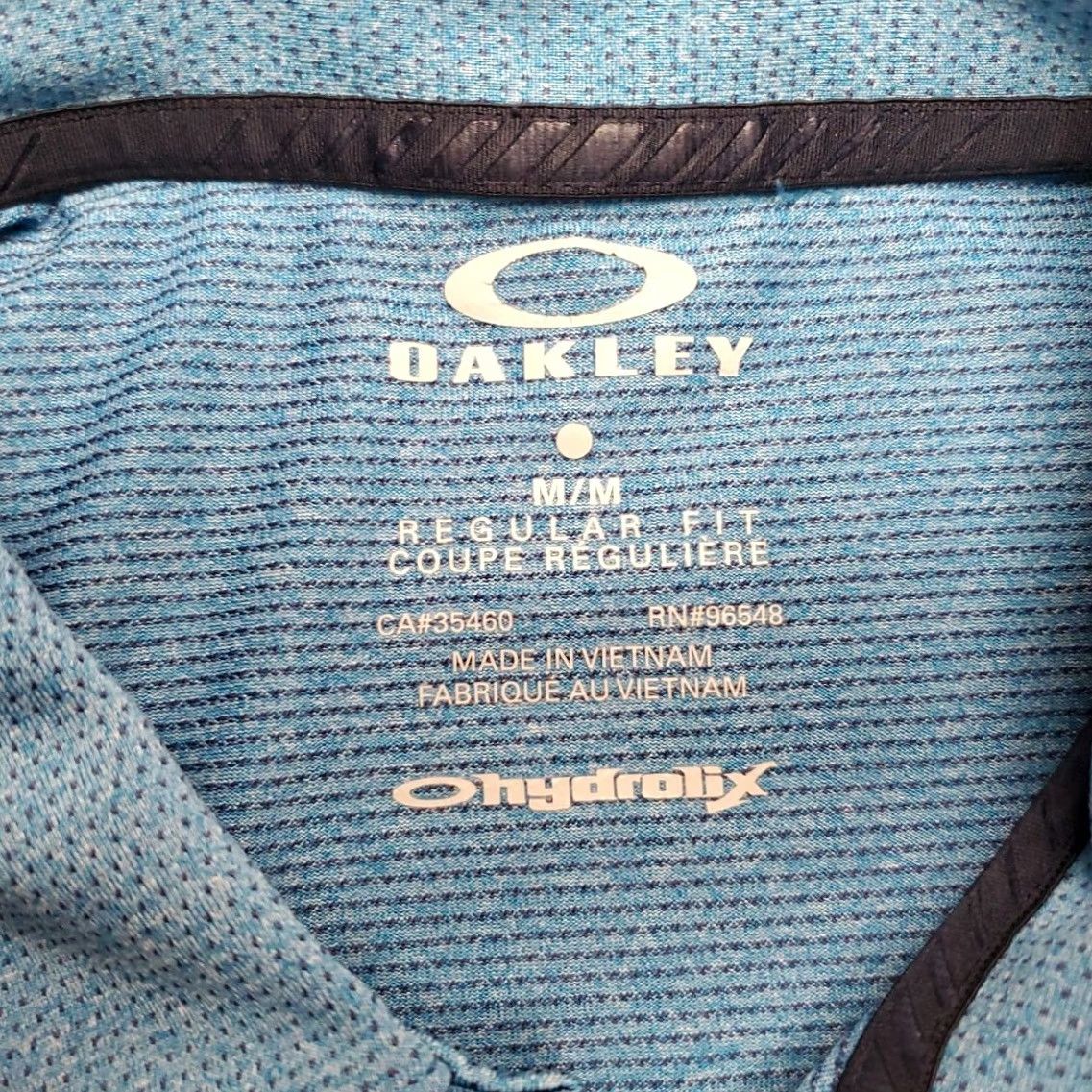 Oakley Oakley Shirt Men M blue Micro Dot Ohydrolix Polo Polyester Performance Golf Size US M / EU 48-50 / 2 - 3 Thumbnail