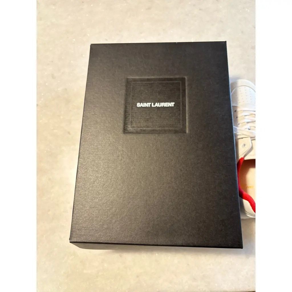 Saint Laurent Paris oc11z0126 807705 SL/61 Low-Top Sneakers in Smooth Leather Size US 6 / EU 39 - 8 Thumbnail