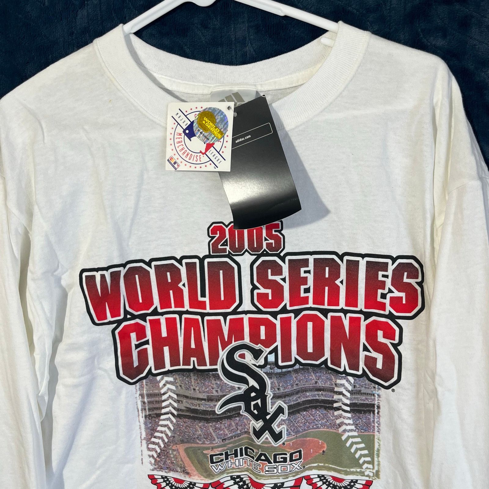 Adidas Vintage Adidas 2005 Chicago White SOX World Series Champions Size US M / EU 48-50 / 2 - 3 Thumbnail
