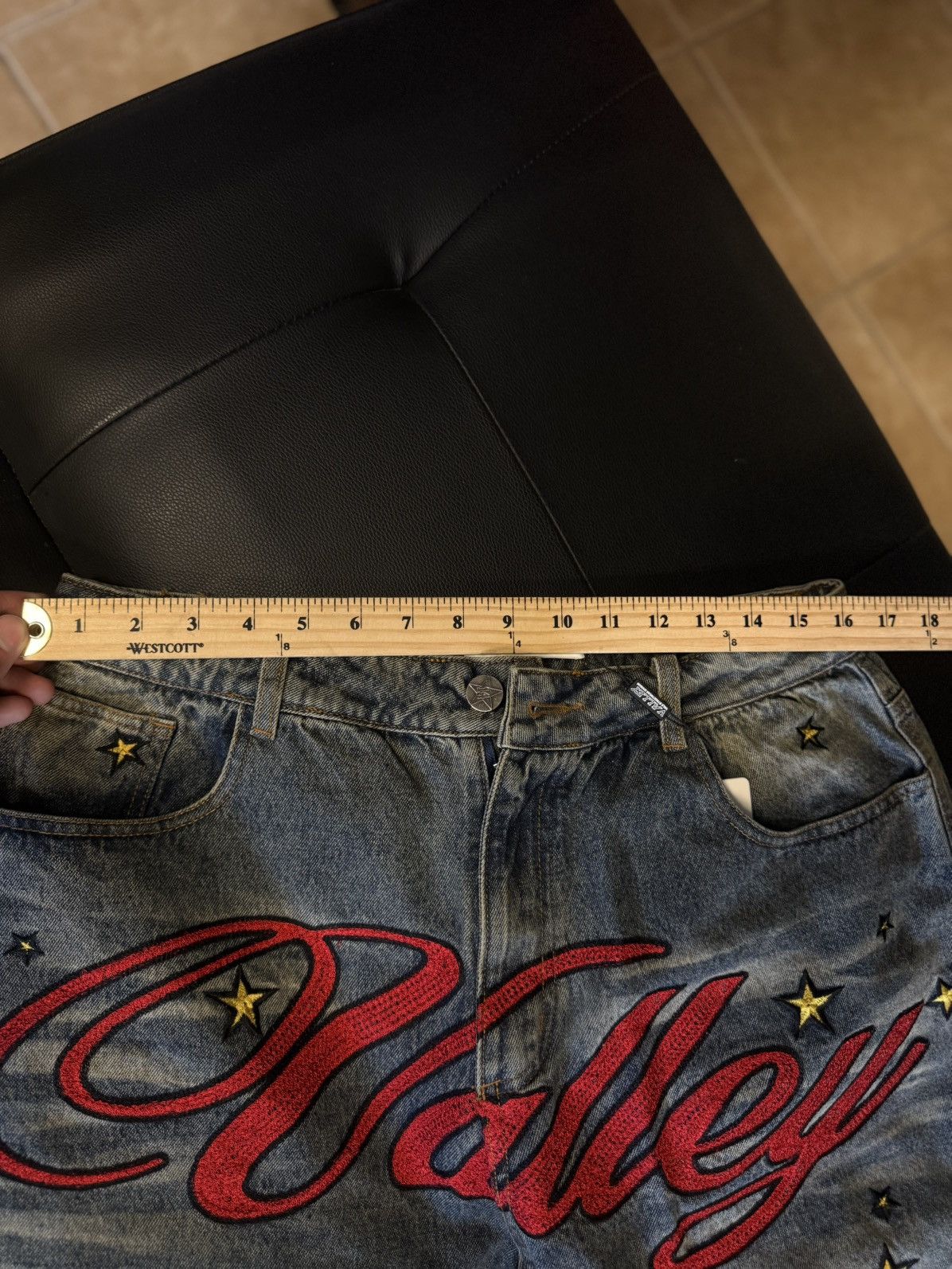 Vale Valley Star Bunny Rocket Baggy Blue Jeans Size 30 Size US 30 / EU 46 - 13 Thumbnail