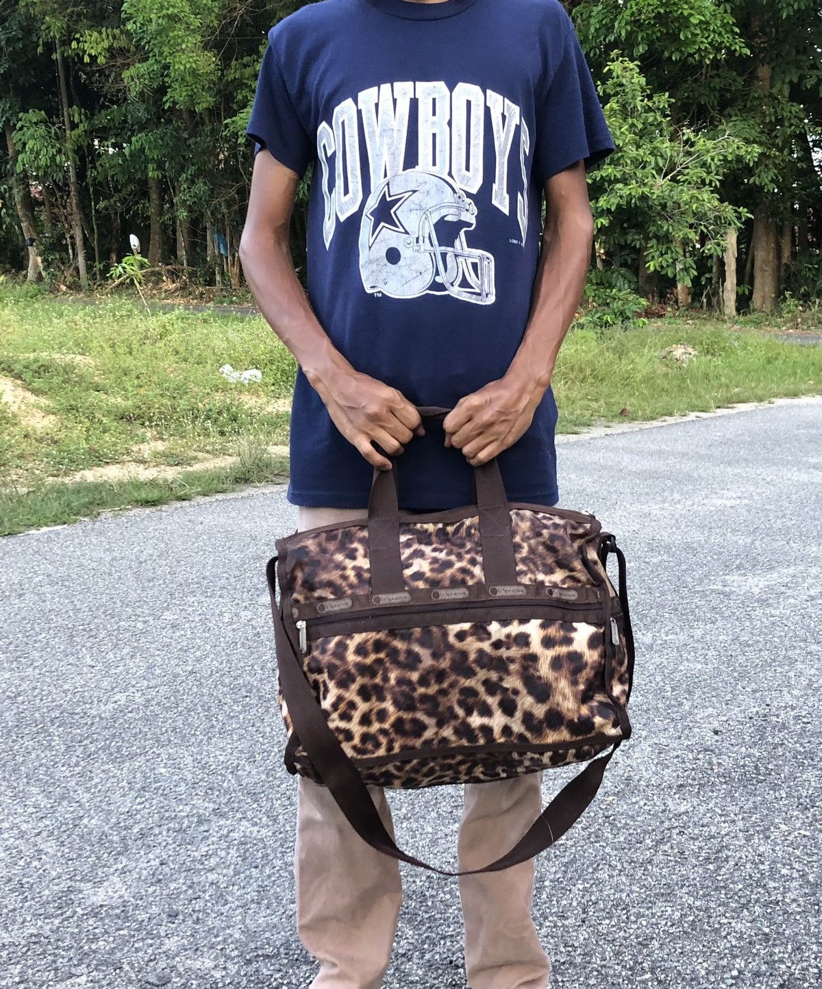 LeSportsac × Vintage LEOPARD DESIGN LESPORTSAC DUFFEL/BOSTON/TRAVEL BAG Size ONE SIZE - 2 Thumbnail