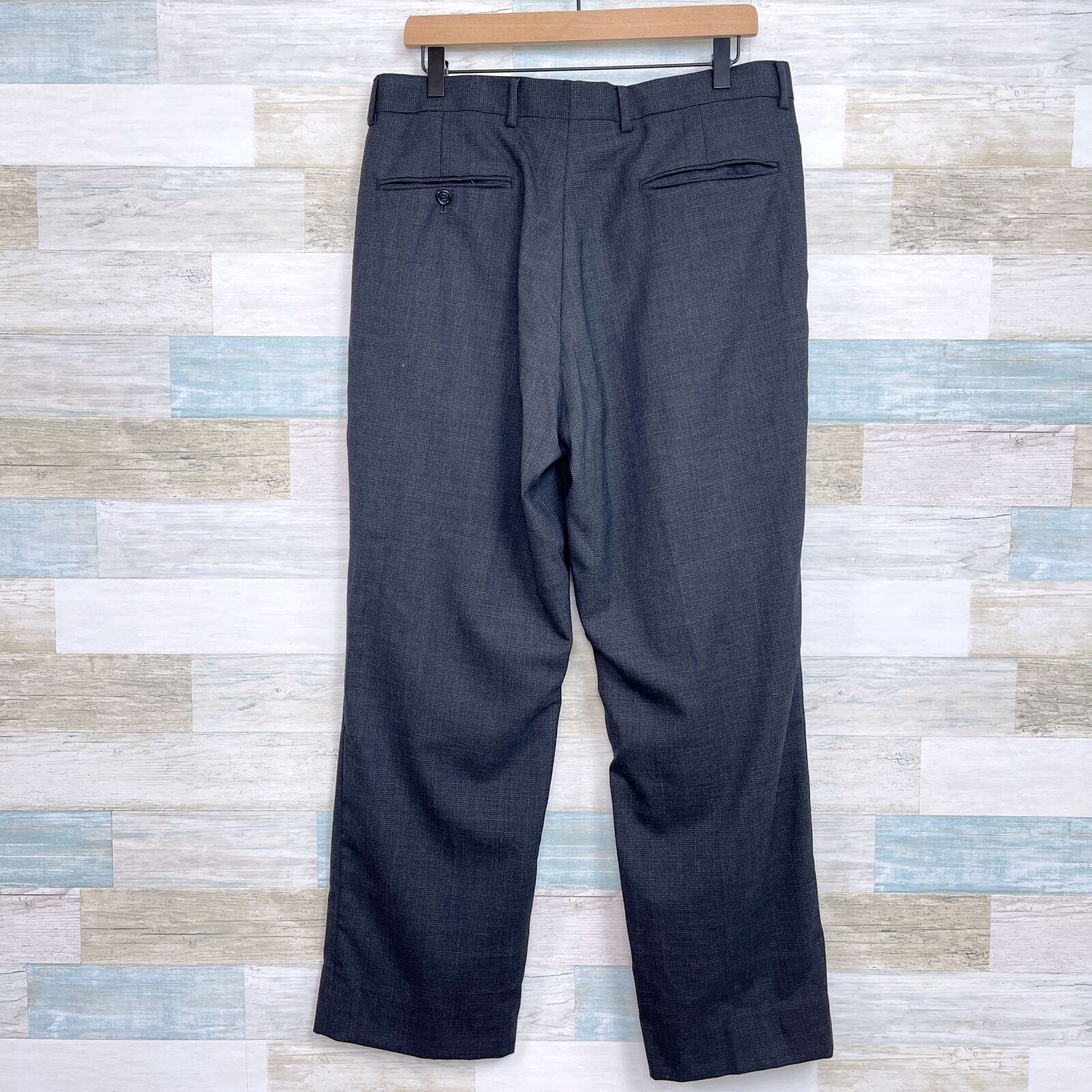Jos. A. Bank Jos A Bank Wool 2 Piece Suit Dark Gray Two Button 40R 34x29 Size 40R - 12 Thumbnail