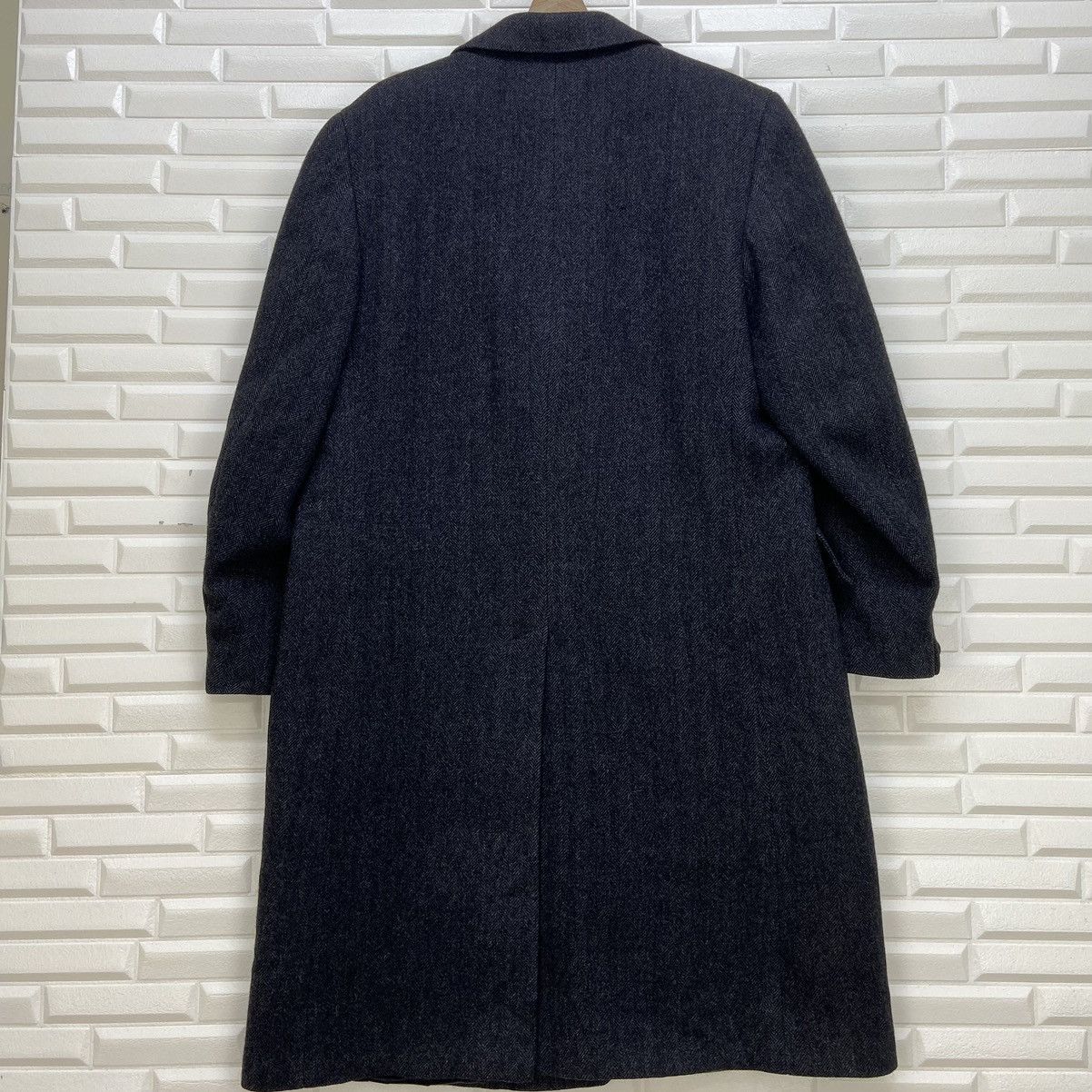 Holt Renfrew Pure Virgin Wool Holt Renfrew Herringbone Overcoat Size US M / EU 48-50 / 2 - 3 Thumbnail