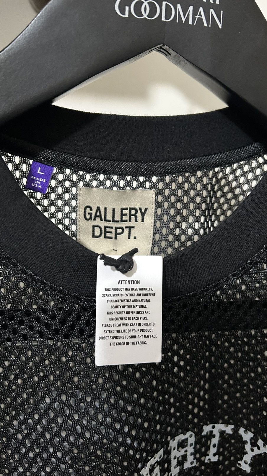Gallery Dept. GALLERY DEPT Practice Jersey Black Size: Large Size US L / EU 52-54 / 3 - 6 Thumbnail