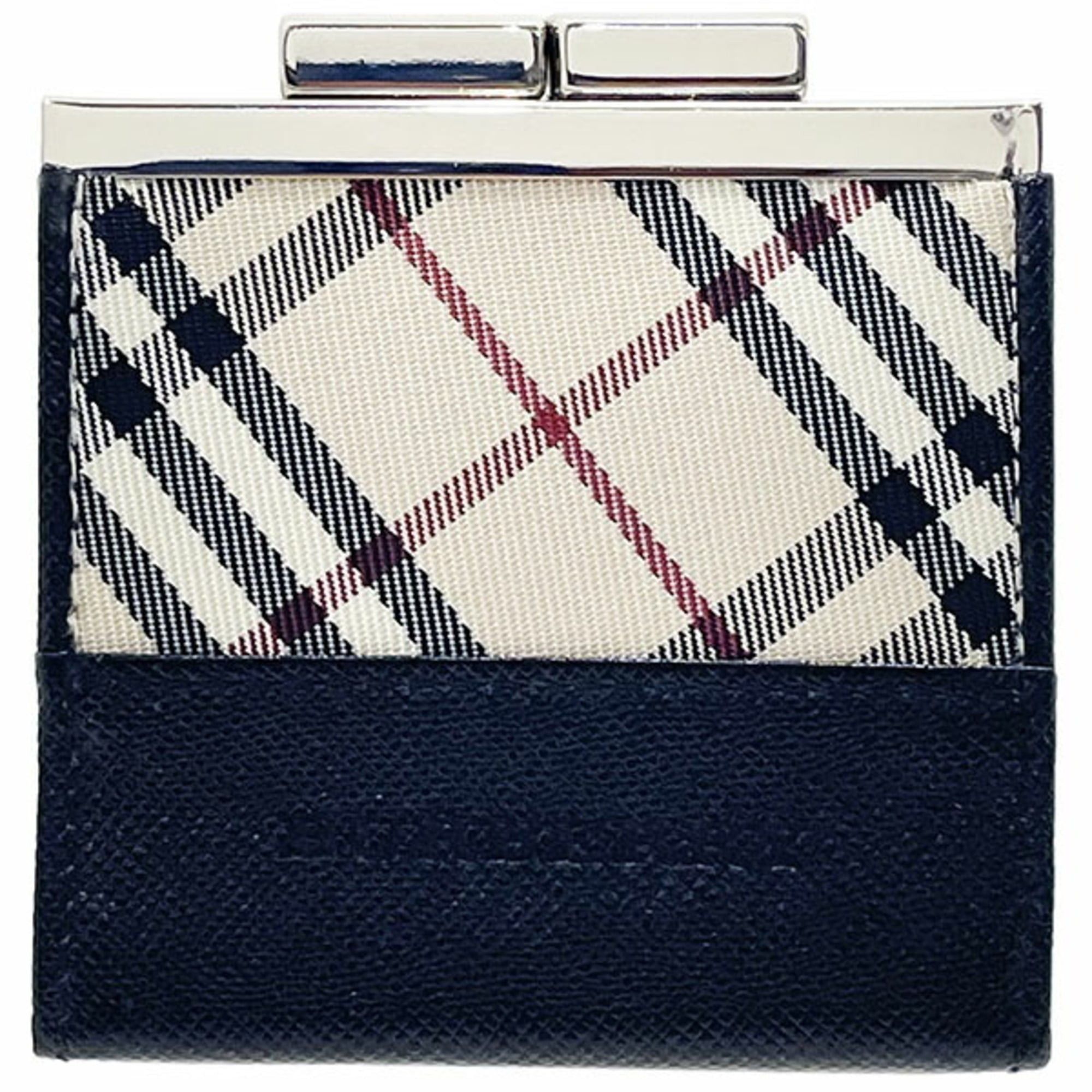Burberry Burberry Check Coin Case, Nylon Leather, Beige/Black, Wallet KK-17239 Size ONE SIZE - 1 Thumbnail