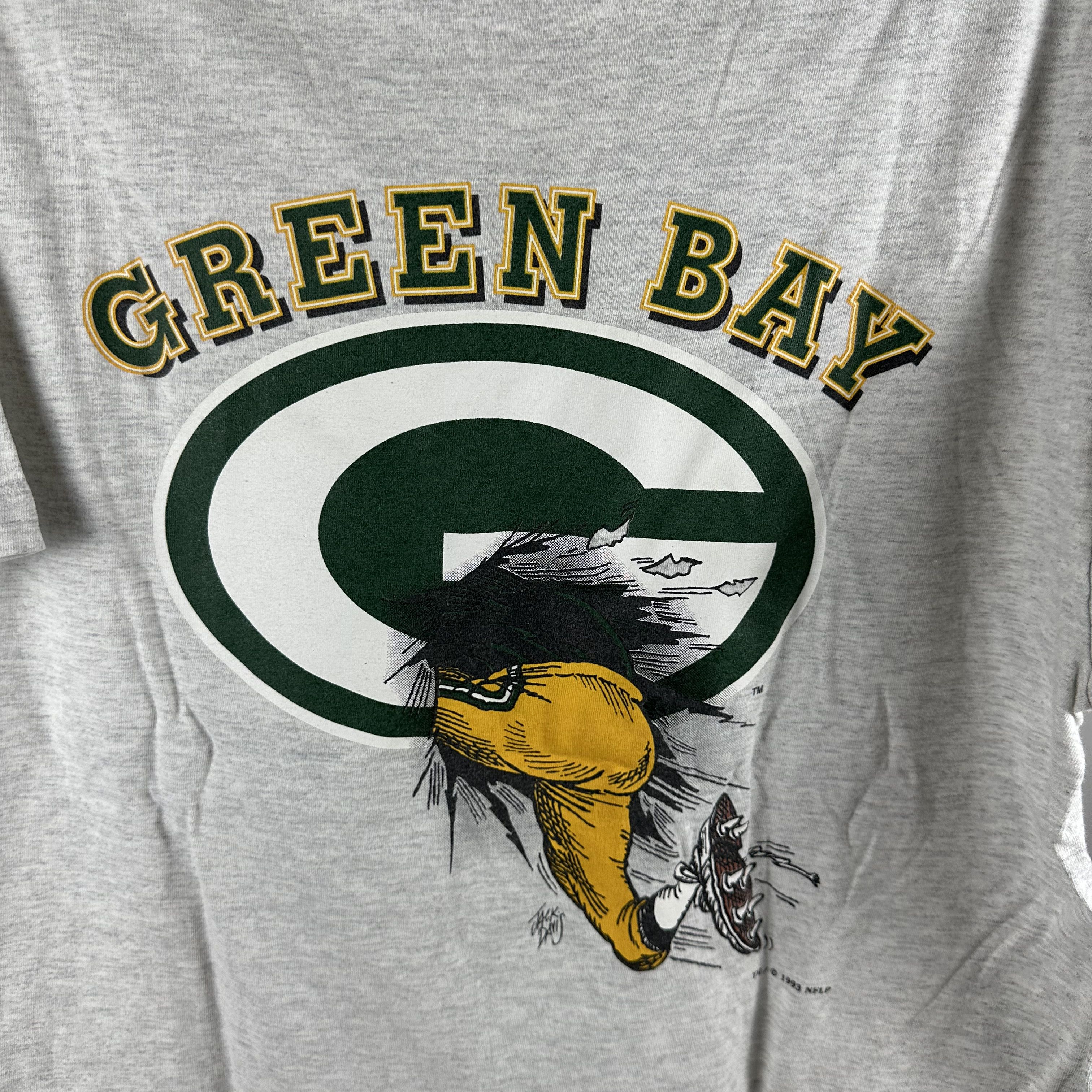 Vintage 1993 Green Bay Packers NFL Breakthrough Nutmeg T-shirt Size US L / EU 52-54 / 3 - 4 Thumbnail
