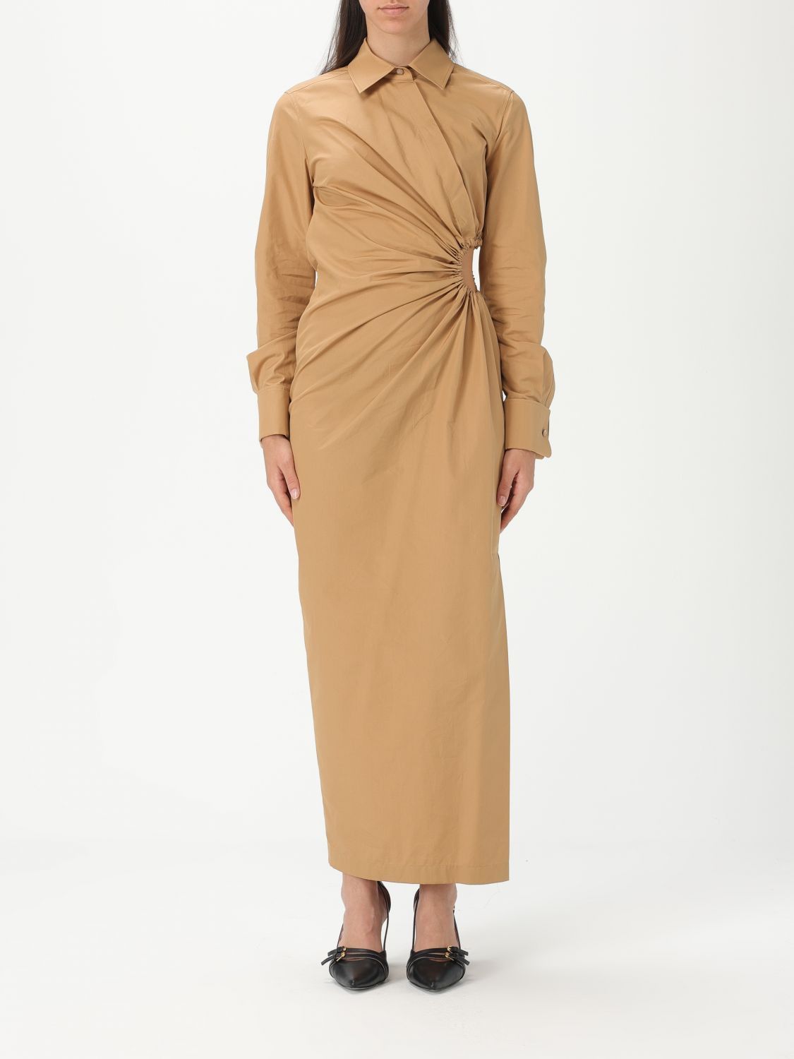 Max Mara Vittor Midi Dress With Silk Insert | Grailed