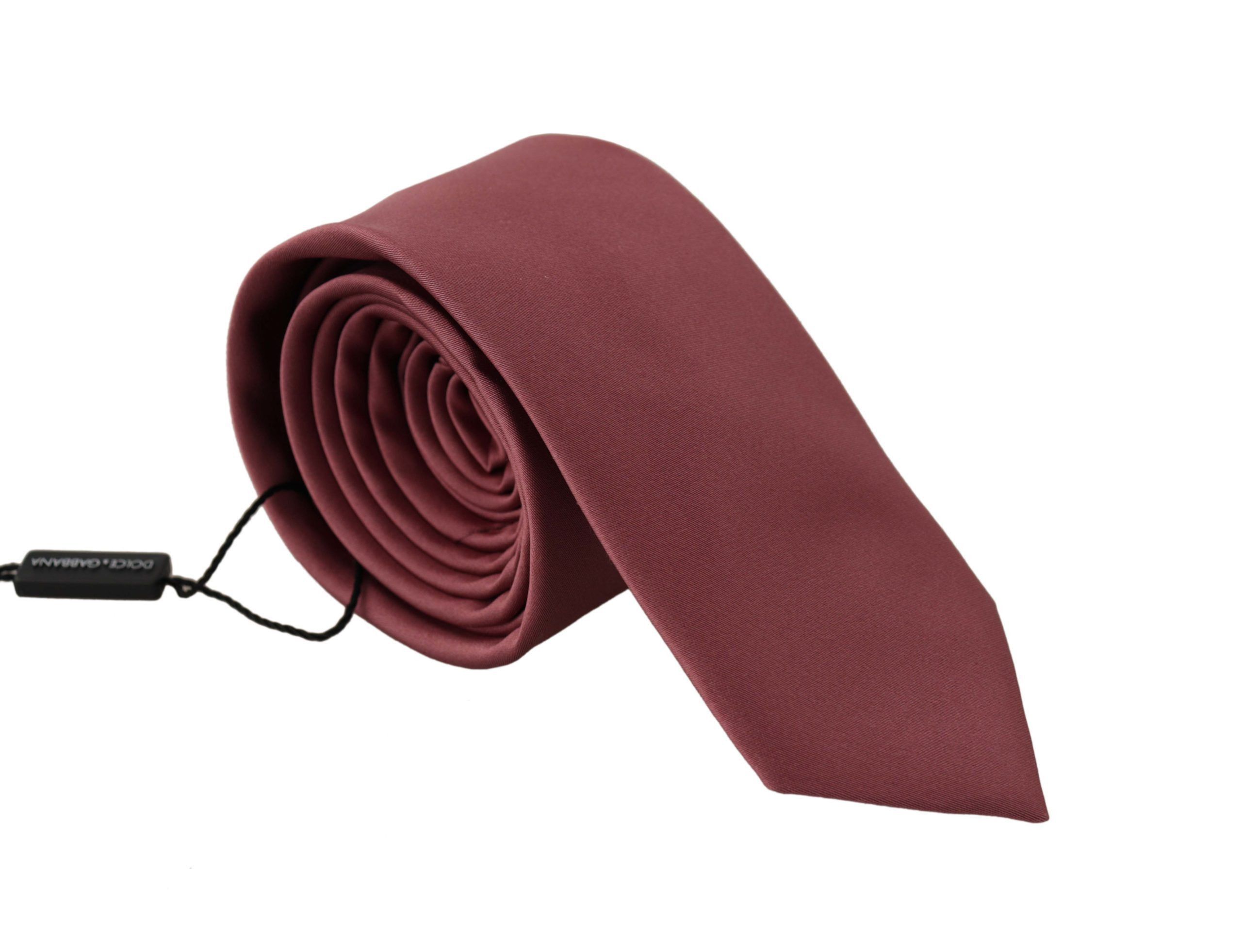 Dolce & Gabbana Elegant Pink Silk Bow Men's Tie Size ONE SIZE - 1 Thumbnail
