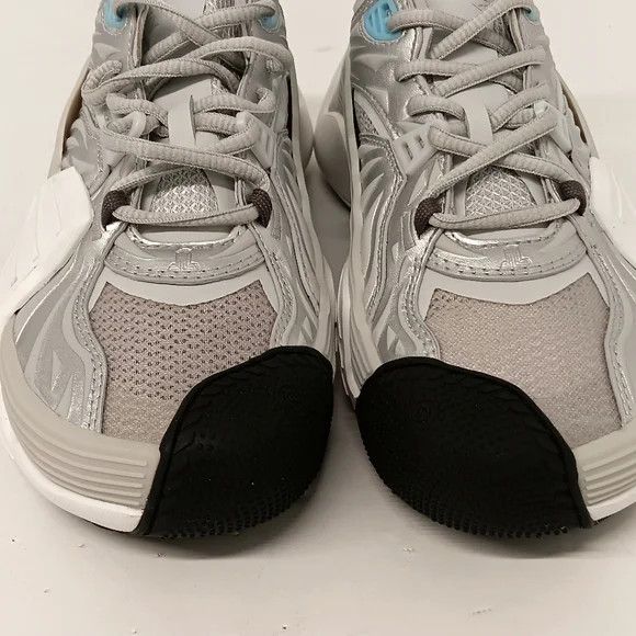 Lanvin Lanvin Flash X Silver Mesh Low-Top Sneakers - EU36/US6 Size US 6 / IT 36 - 10 Thumbnail