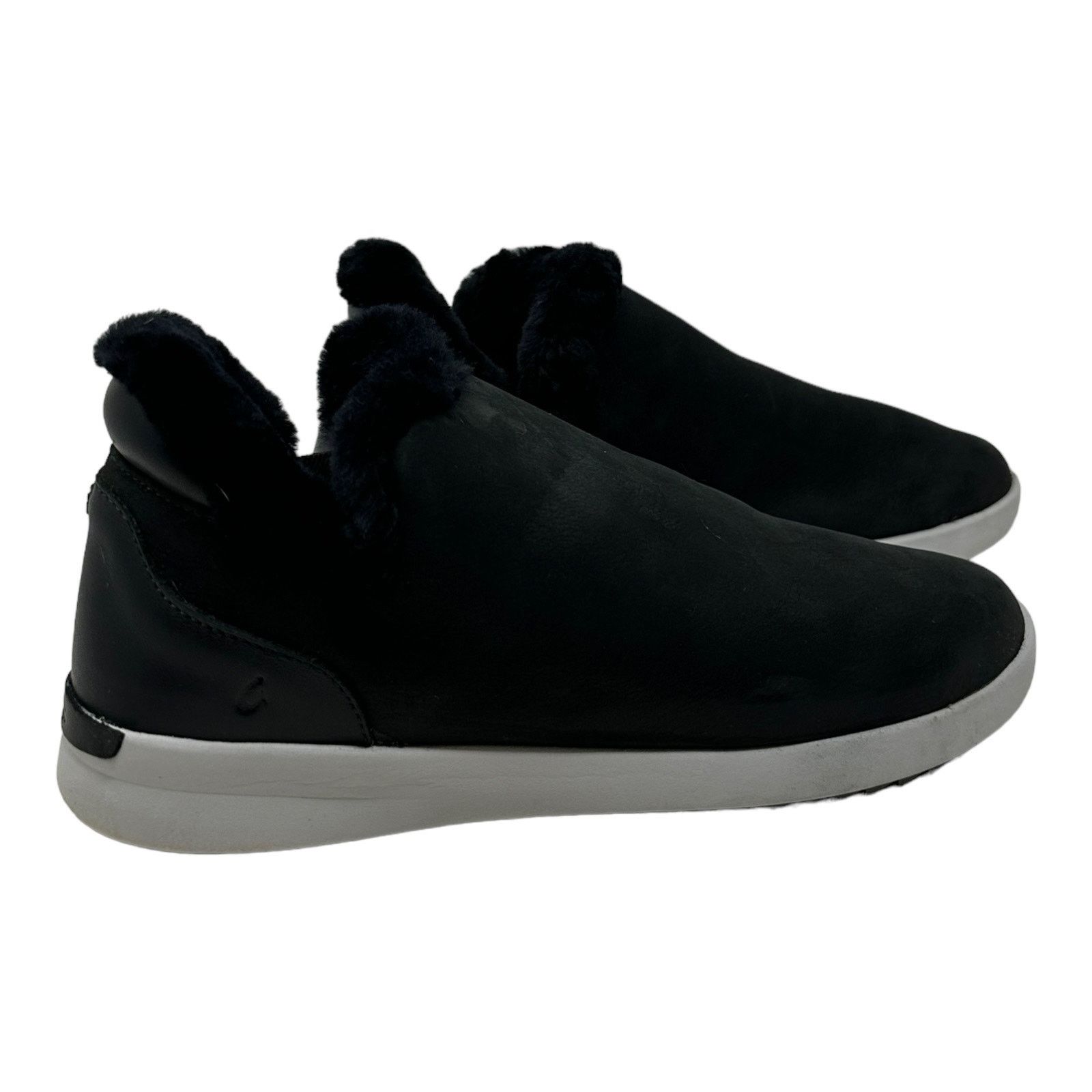 Olukai Olukai Malua Hulu Black Leather Slip-On Sneaker size 7.5 Size US 7.5 / IT 37.5 - 11 Thumbnail