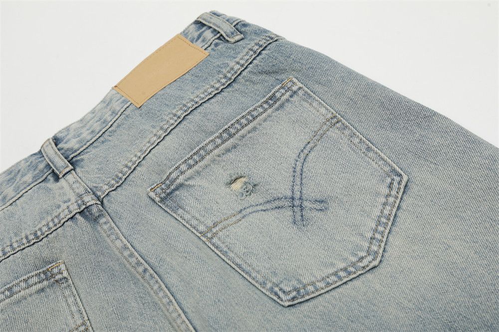 Jean American men's street hip-hop trendy washed flared jeans Size US 32 / EU 48 - 4 Thumbnail
