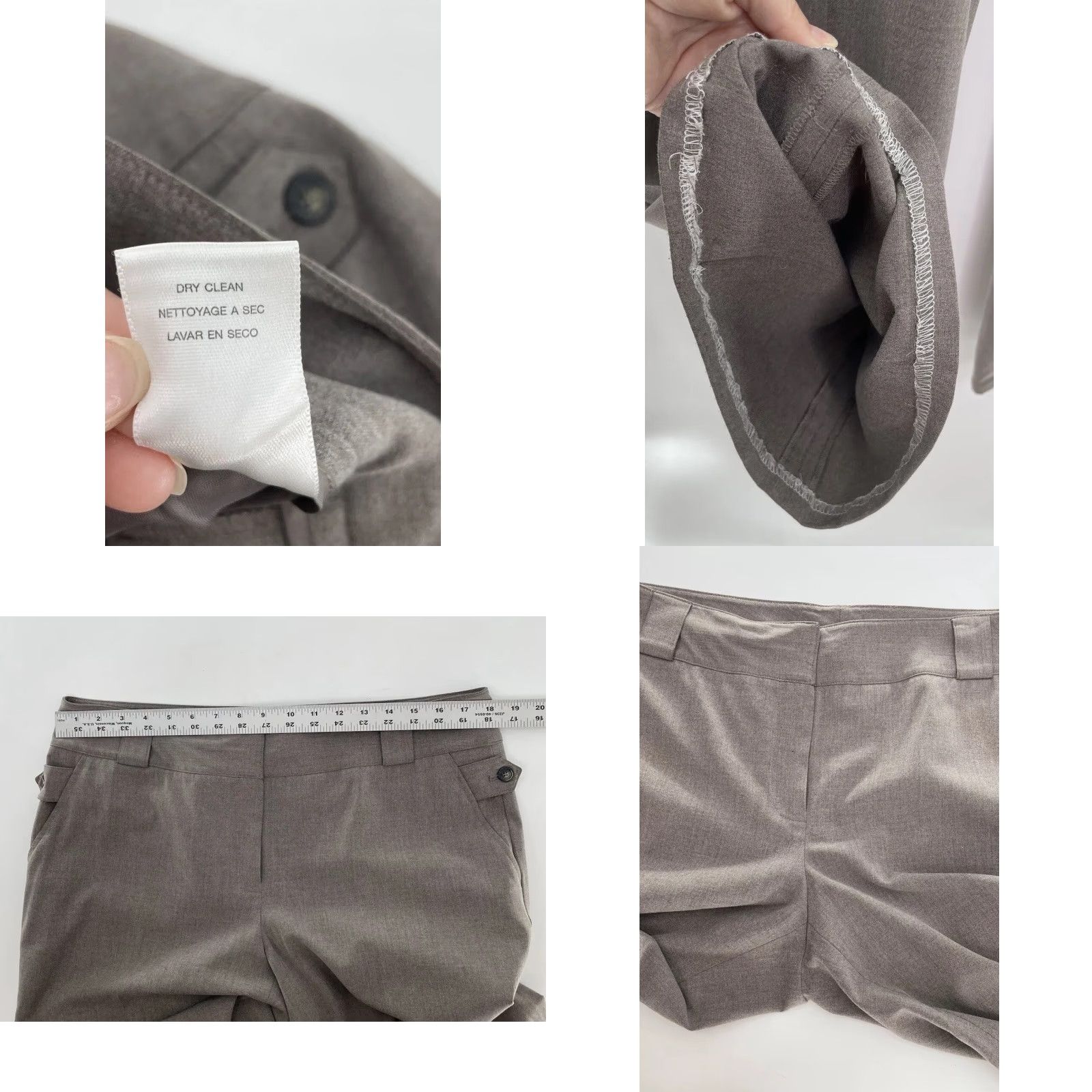 Michael Kors MICHAEL KORS Dress Pants Brown Wide-Leg Pockets 32 Inseam 12 Hemmed Womens Regular XS-XL? No, Size 12 Size 34" / US 12 / IT 48 - 8 Thumbnail