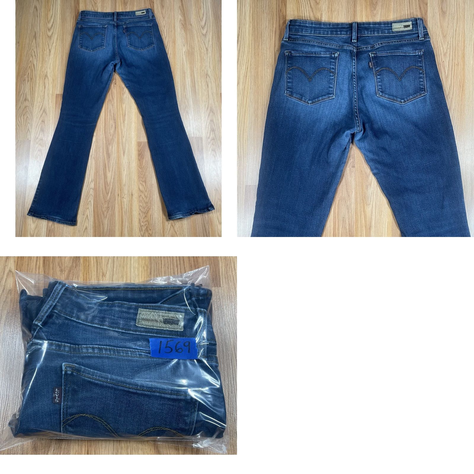 Levi's Levi’s Jeans Womens 10/30 Demi Curve Mid Rise Bootcut Denim Blue 30Wx32L Regular 5-Pocket Jeans Mens Womens Boys Girls Size 32" / US 10 / IT 46 - 10 Thumbnail