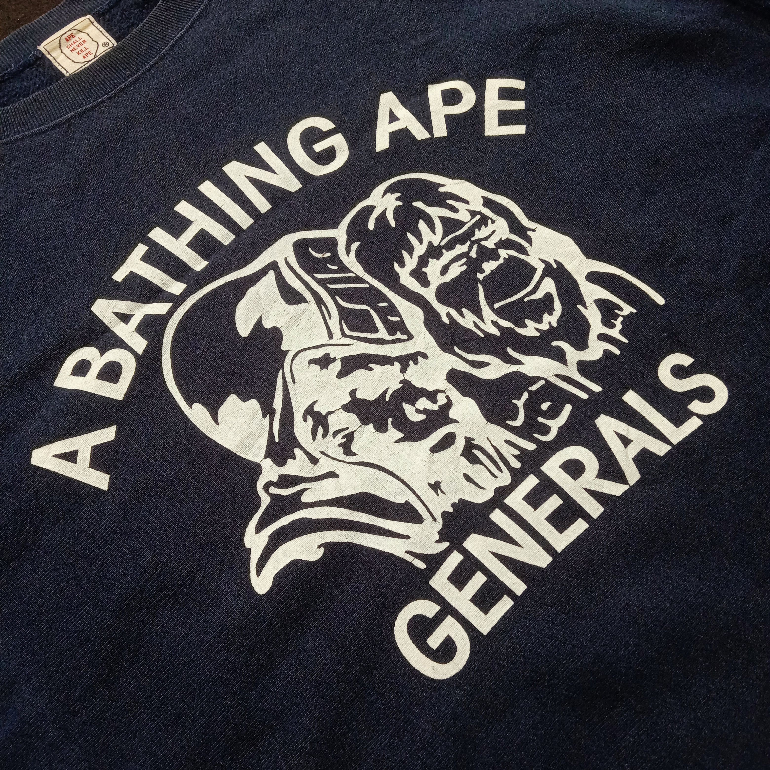Bape Vintage Bape Generals Crewneck (2003) Size US L / EU 52-54 / 3 - 2 Thumbnail