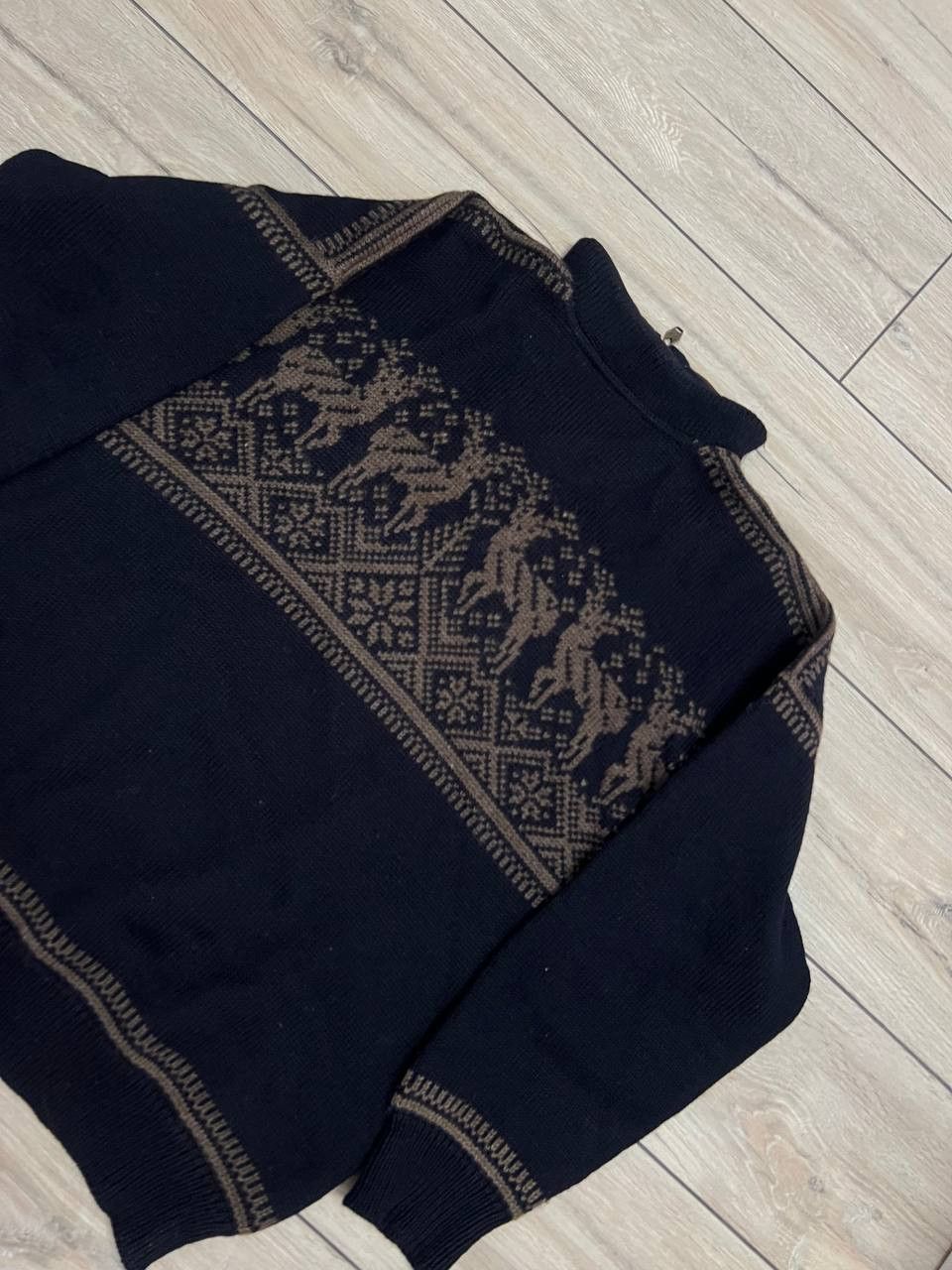 Dale Of Norway × Vintage Dale of Norway Sport 1/4 Deer Fair Isle Wool Knit Sweater L Size US L / EU 52-54 / 3 - 7 Thumbnail
