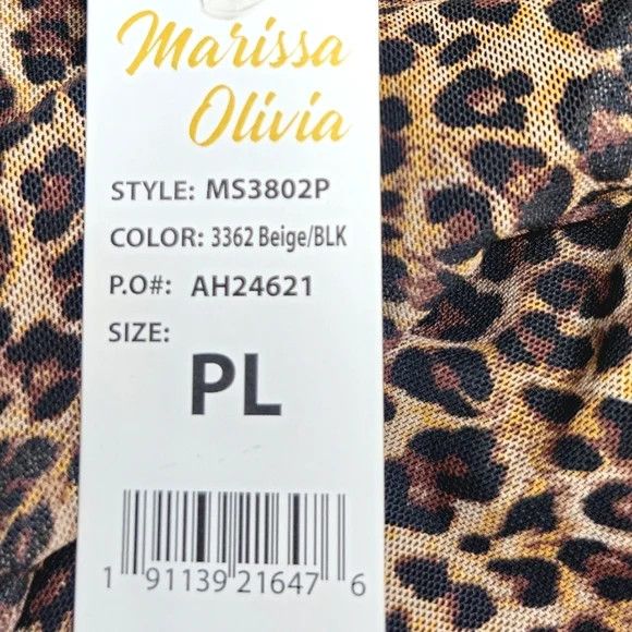 Other NWT Marissa Olivia High Neck Long-sleeved Leopard Print Top Size L / US 10 / IT 46 - 9 Thumbnail