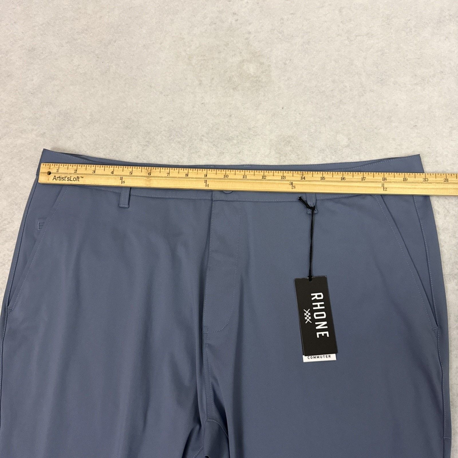 Rhone Rhone Commuter Pant Mens Size 40 Slim Slate Blue Flex Knit Size US 40 / EU 56 - 5 Thumbnail