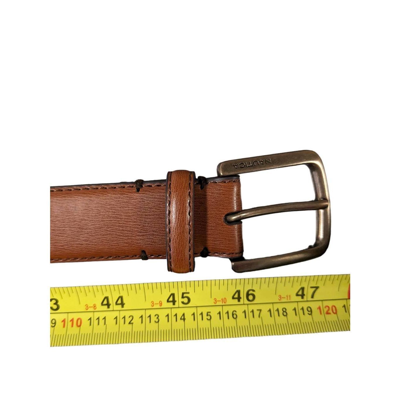 Nautica Nautica Men’s Size 40/100 Classic Brown Leather Belt. Size 40 - 5 Thumbnail