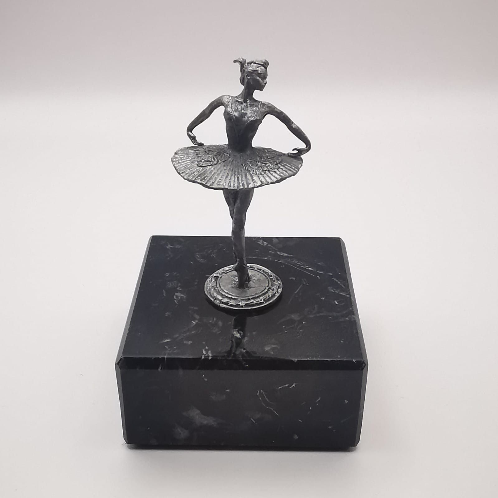Vintage Vintage Figurine "Ballerina" Handmade Tin,Marble 375g Size ONE SIZE - 2 Thumbnail