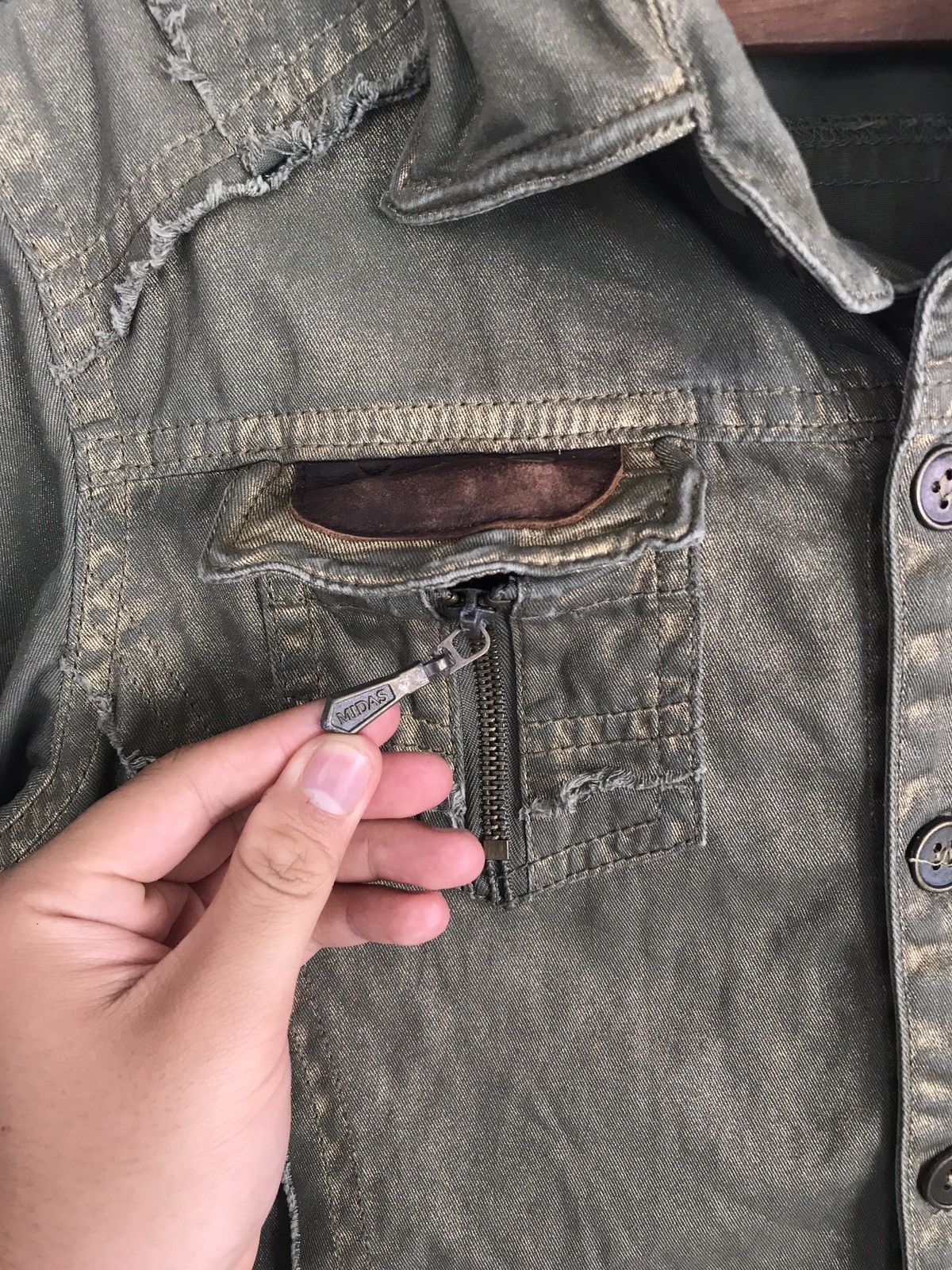 If Six Was Nine × Japanese Brand × Le Grande Bleu (L.G.B.) Midas Distressed Button Up Shirt Punk Seditionaries Size US S / EU 44-46 / 1 - 10 Thumbnail