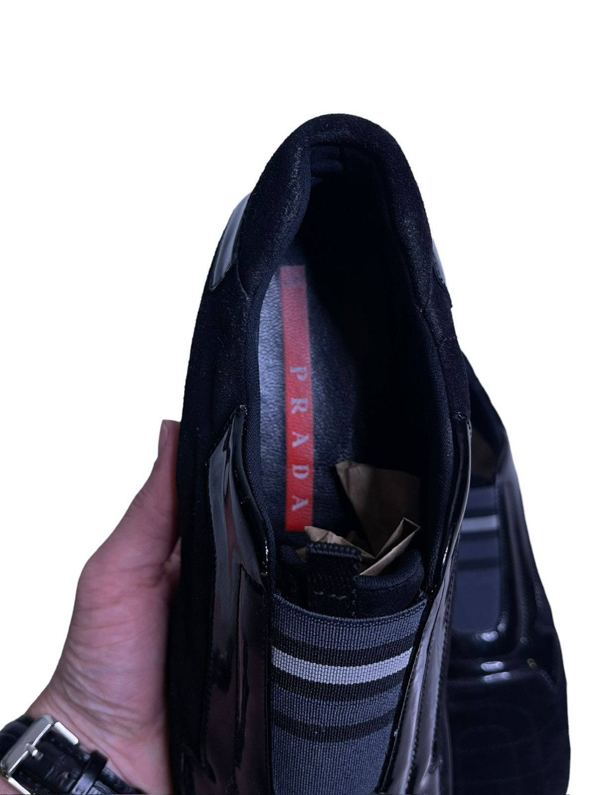 Prada × Vintage Vintage Prada square toe sneakers Size US 8.5 / IT 38.5 - 13 Thumbnail