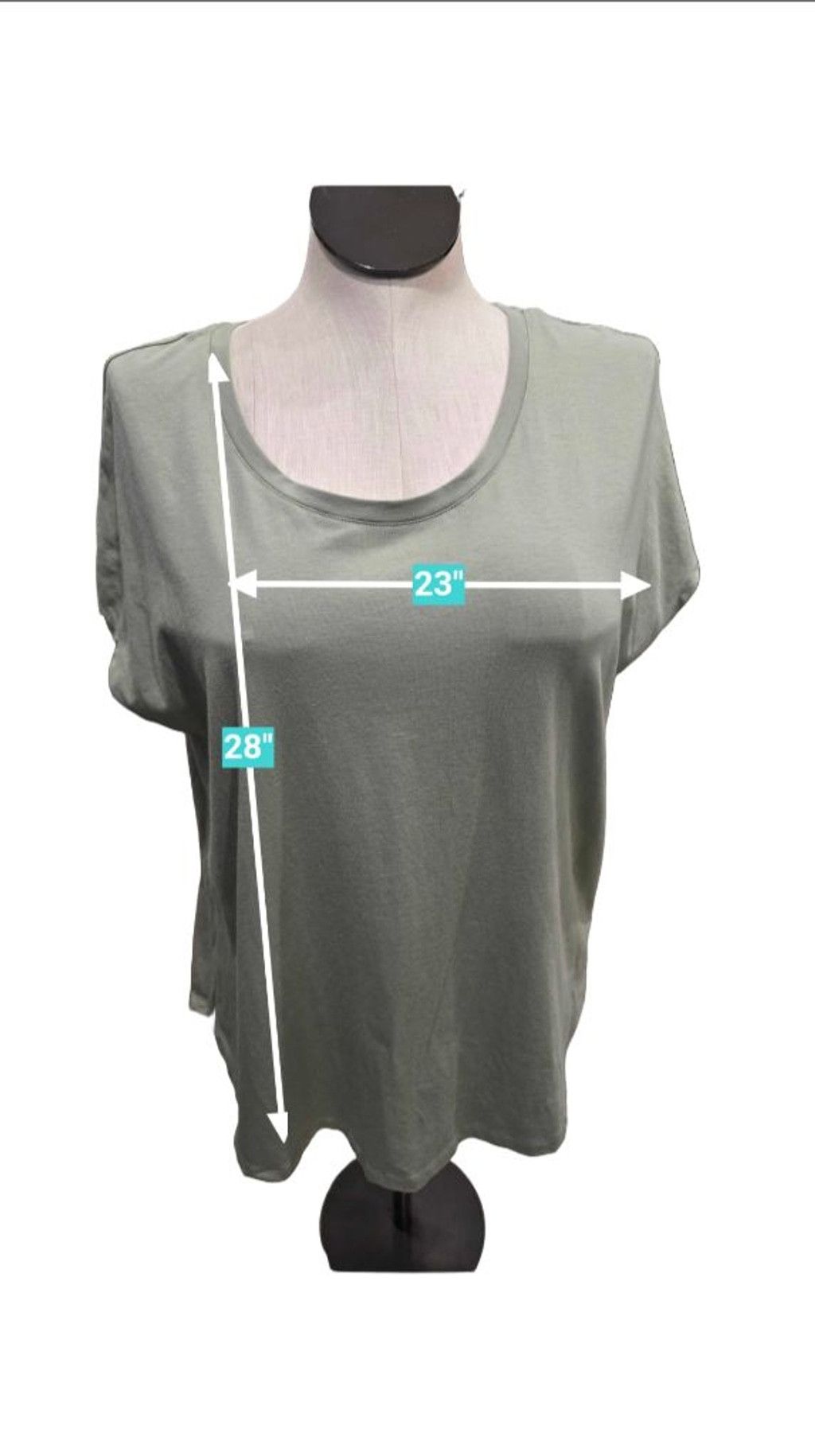 Other Women's Tahari Shortsleeve T-Shirt Size 1X Green Size XL / US 12-14 / IT 48-50 - 4 Thumbnail