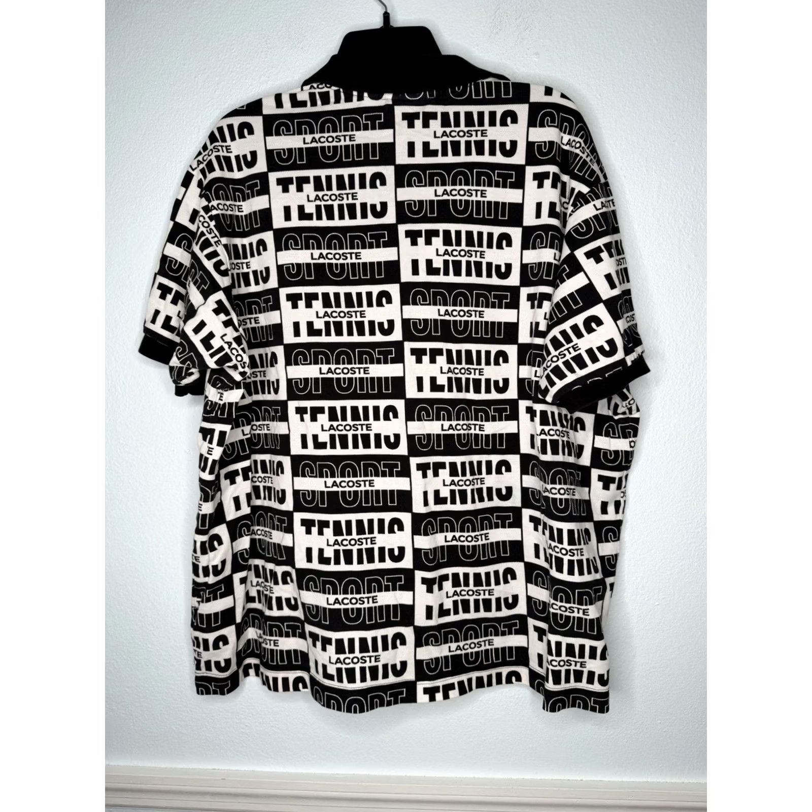 Lacoste Lacoste Shirt Mens XXXL Black Size Classic Fit Piqu Polo Tennis All Over Print Size US XXL / EU 58 / 5 - 2 Thumbnail