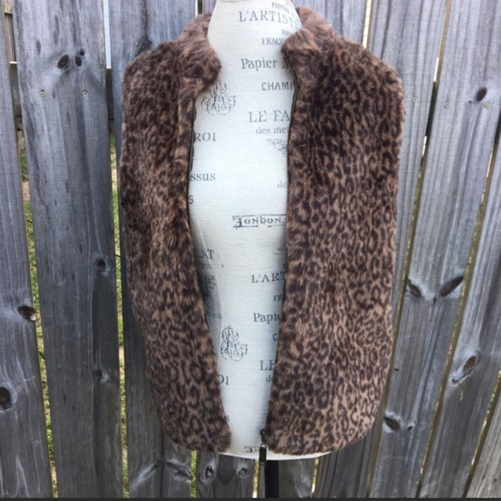 Other 90s Y2K VTG Designers Originals leopard faux fur vest Size M / US 6-8 / IT 42-44 - 3 Thumbnail