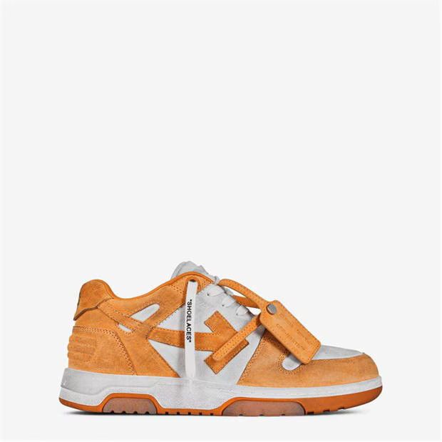 image of Off White O1G2R1Mq0524 Trainers In White & Orange Shoes in White/Orange, Men's (Size 11)