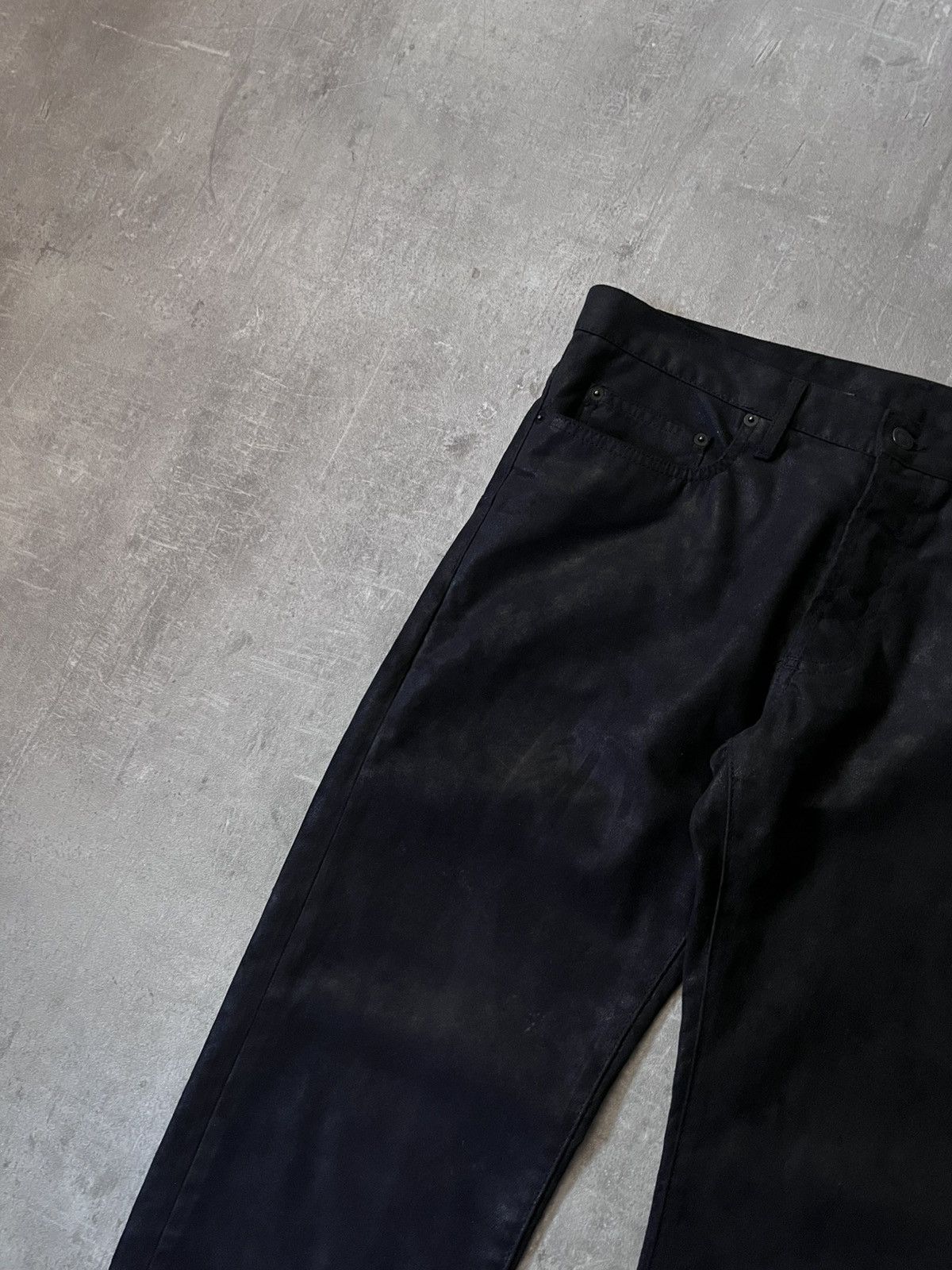 Dior Dior Homme A/W 08 by KVA Glitter pantas black moleskin Size US 33 - 3 Thumbnail