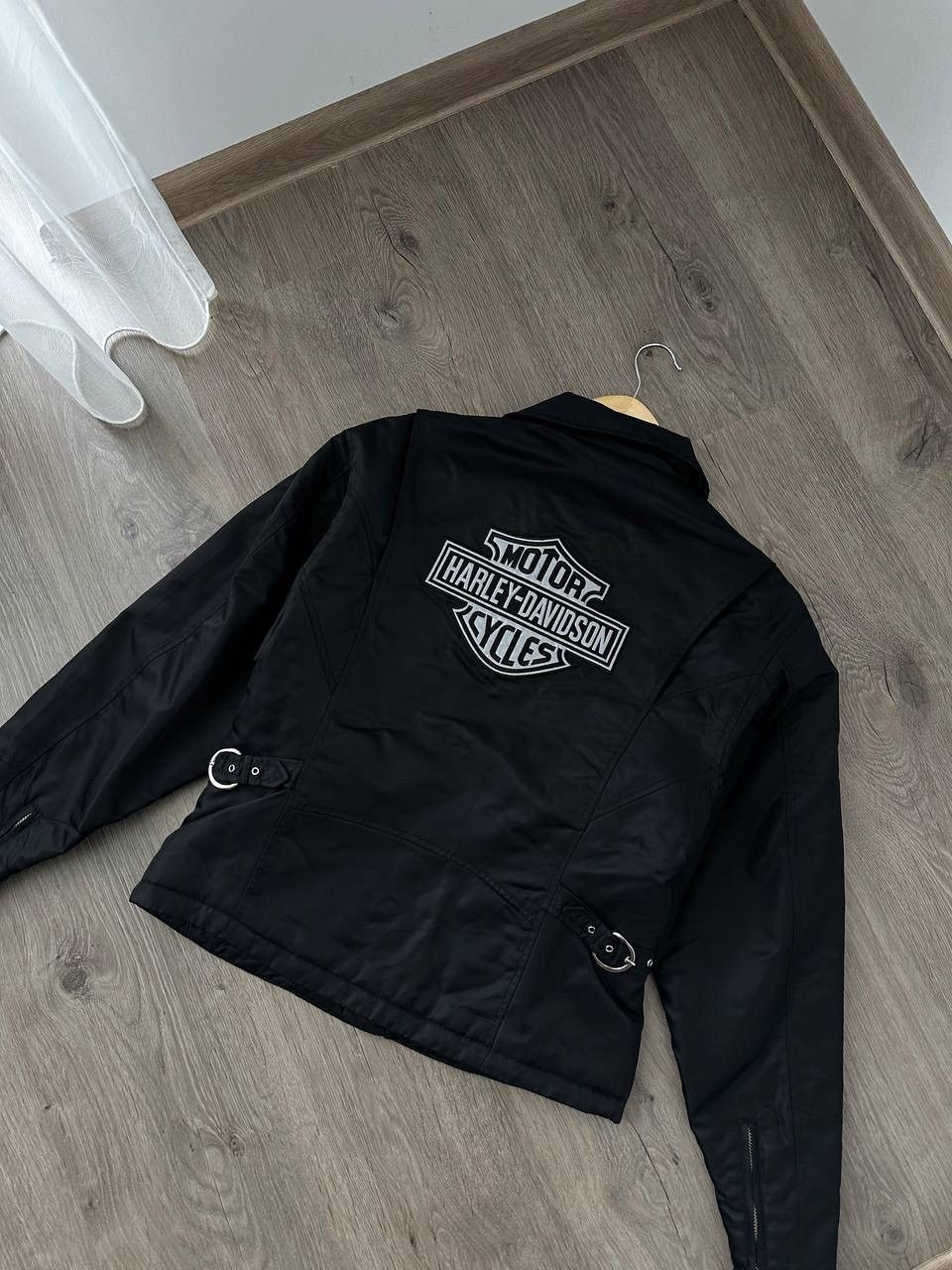 Harley Davidson × Vintage Vintage Harley Davidson Black Moto Big Logo Jacket Size US M / EU 48-50 / 2 - 17 Thumbnail