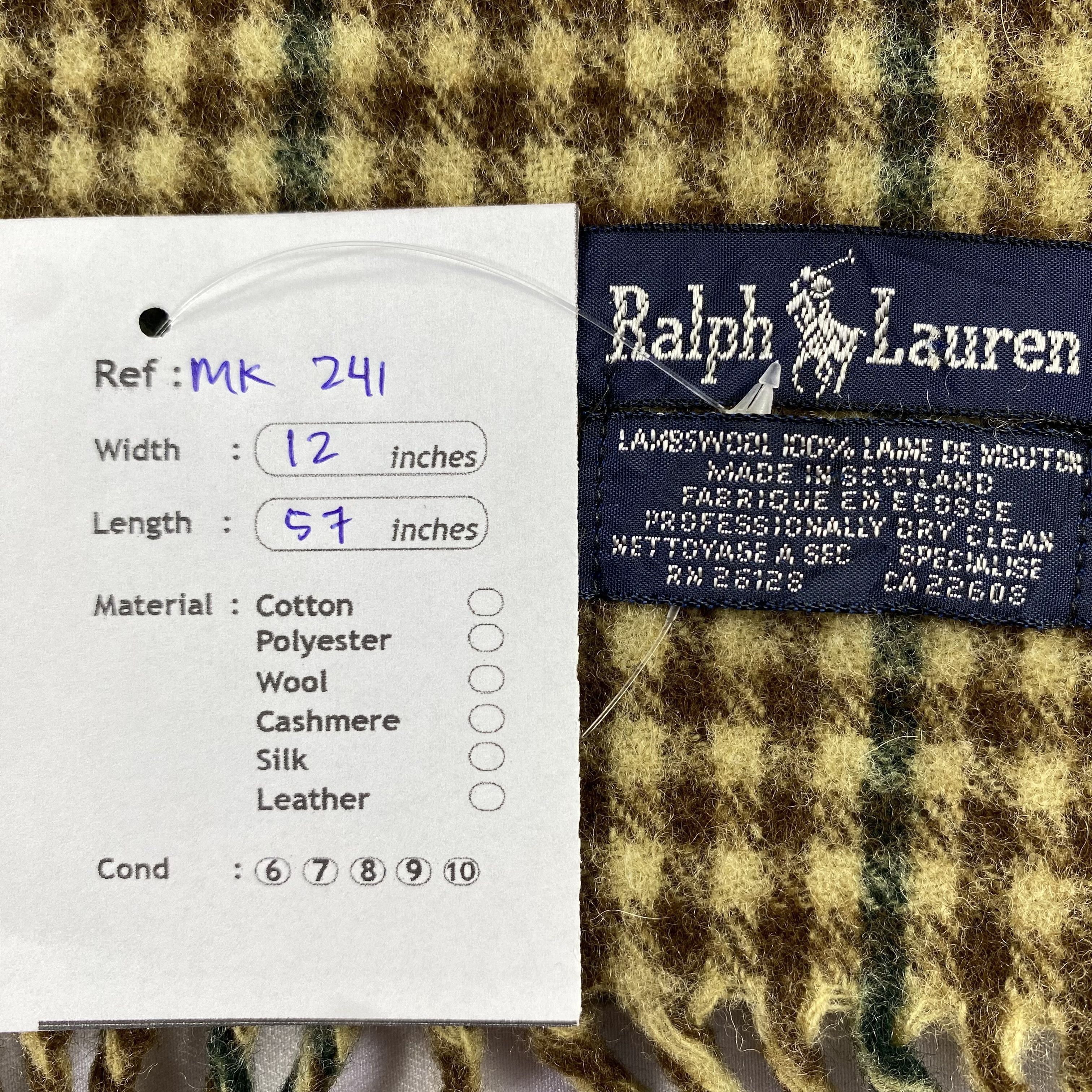 Polo Ralph Lauren Polo Ralph Lauren Scarf Neck Wrap Wool Muffler Size ONE SIZE - 6 Thumbnail