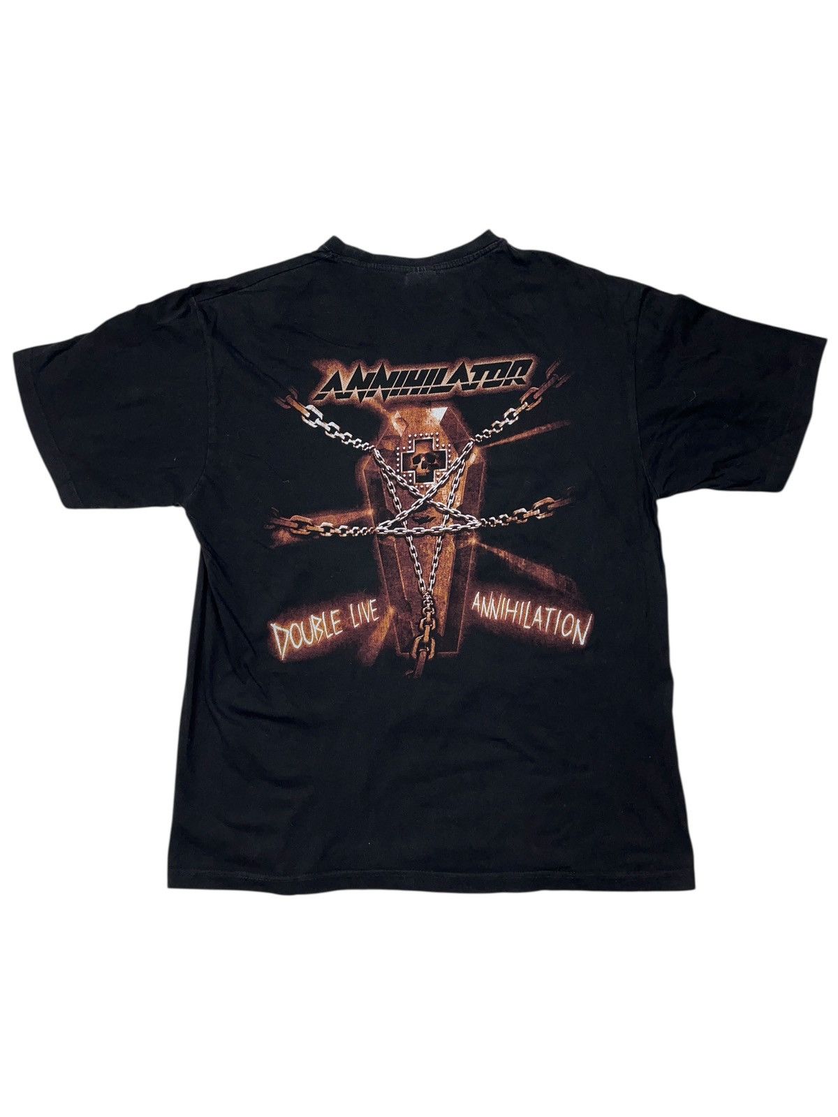 Band Tees × Vintage Vintage Annihilator 2003 Double Live Annihilation T-shirt Size US XL / EU 56 / 4 - 2 Thumbnail