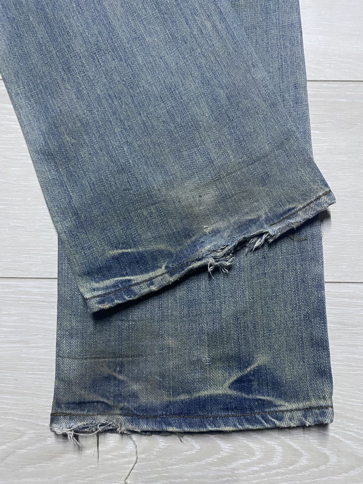 Number (N)ine Vintage Japanese Brand Midas Mud Wash Baggy Wide Leg Size US 32 / EU 48 - 15 Thumbnail