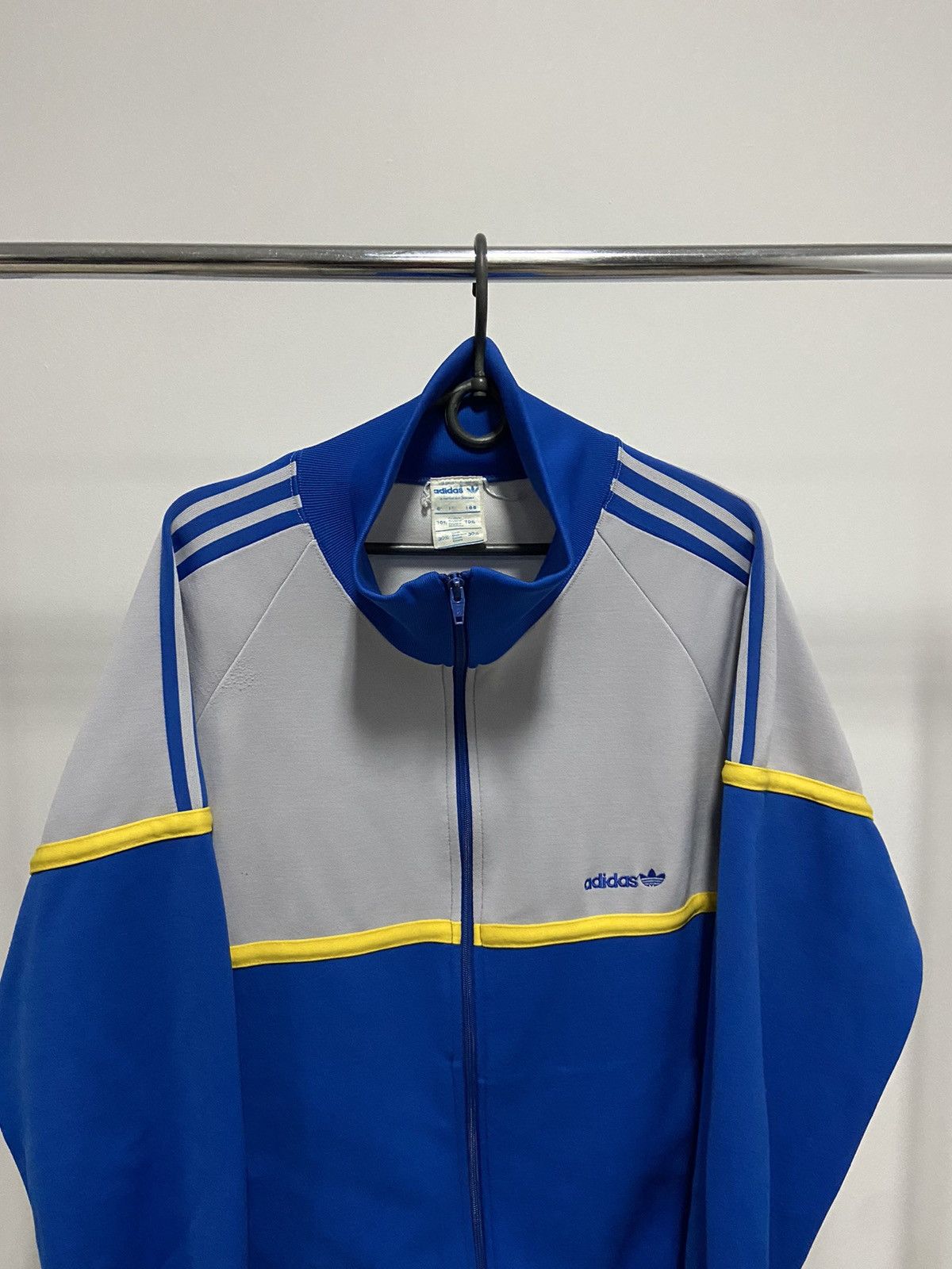 Adidas × Vintage Adidas Vintage Windbreaker Light Jacket Sweatshirt Stripes Size US L / EU 52-54 / 3 - 2 Thumbnail
