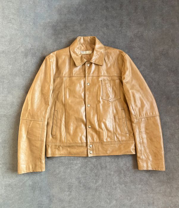 Genuine Leather Vintage Cropped Boxy Fit Leather Jacket | Grailed