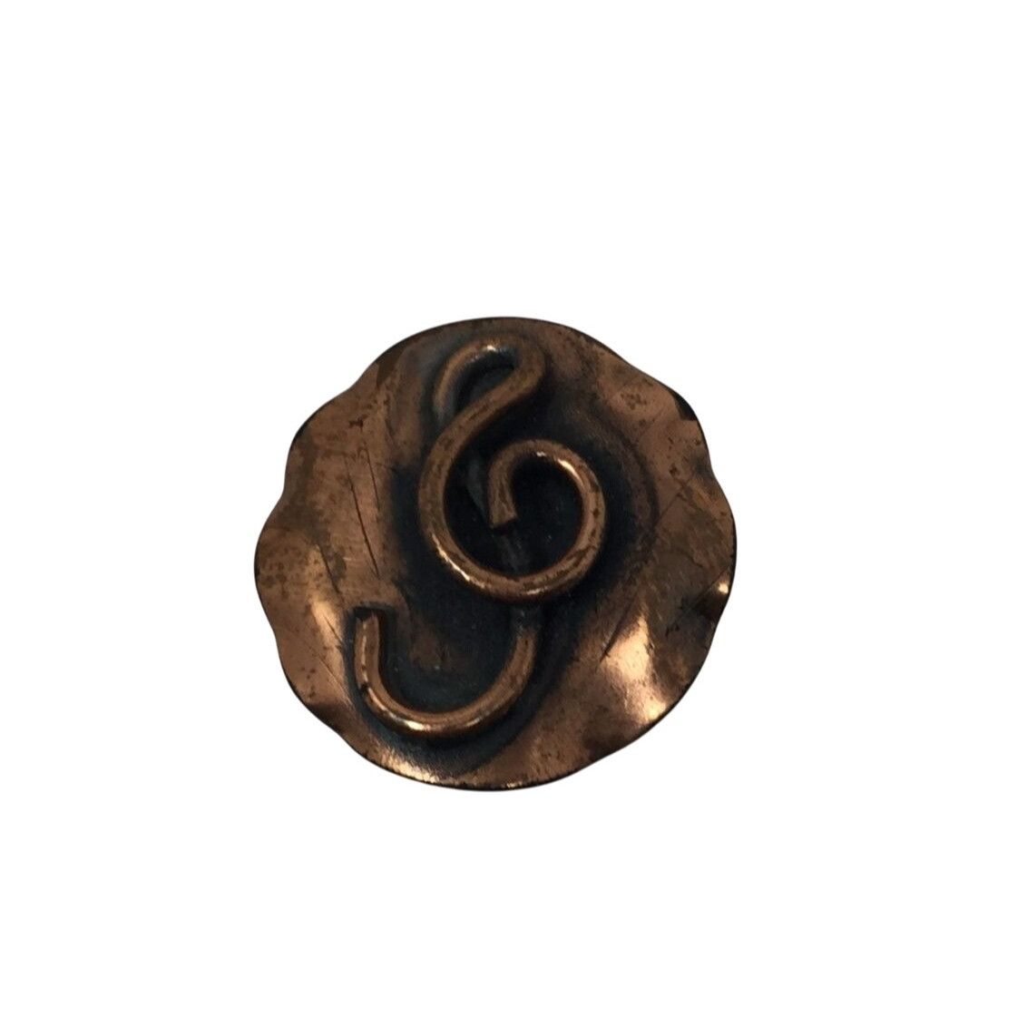 Other Morley-Crimi Hand Wrought Vintage Copper Music Design Pin Size ONE SIZE - 1 Thumbnail