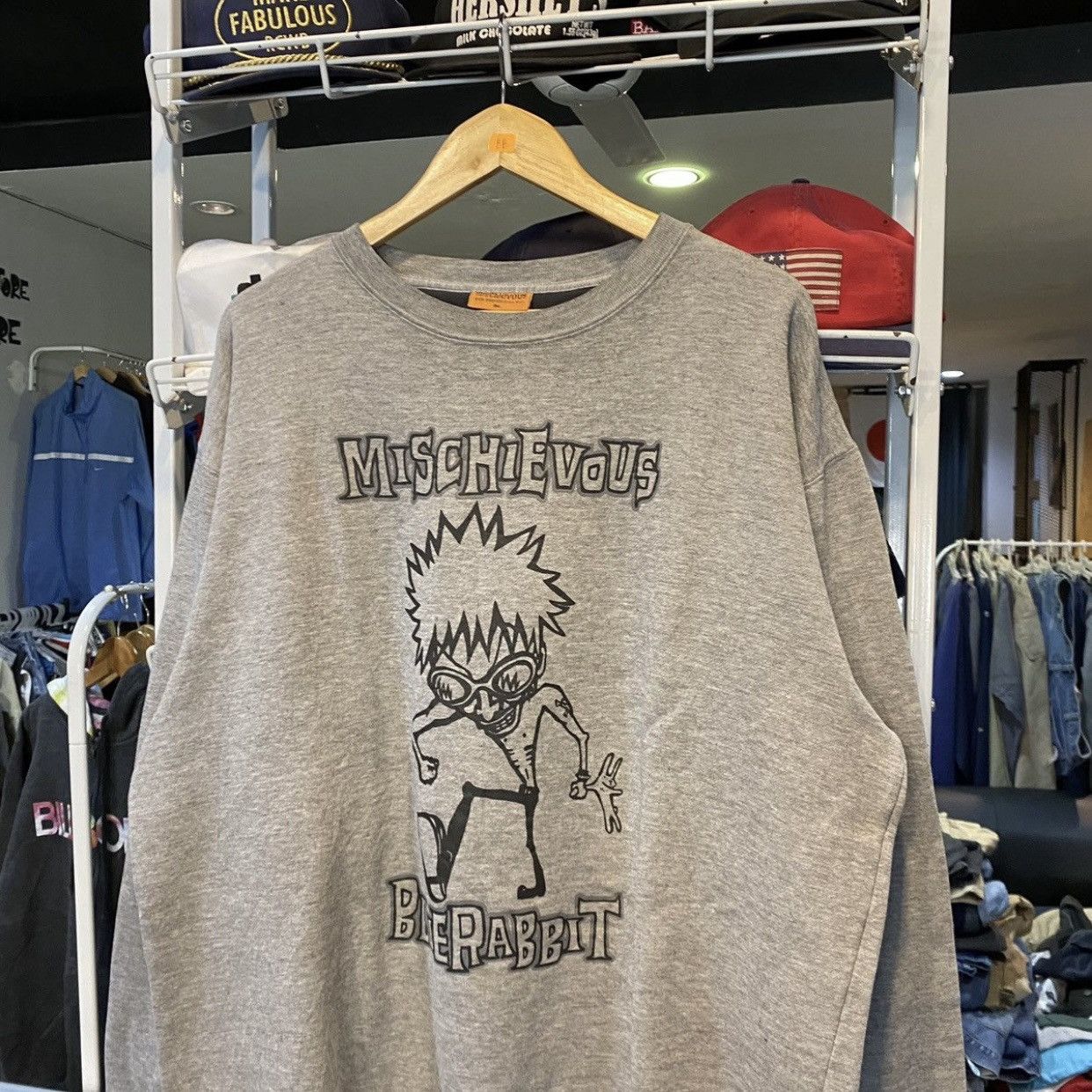 Cartoon Network × Japanese Brand MISCHIEVOUS SKUNK BLUE RABBIT Size US XXL / EU 58 / 5 - 3 Thumbnail
