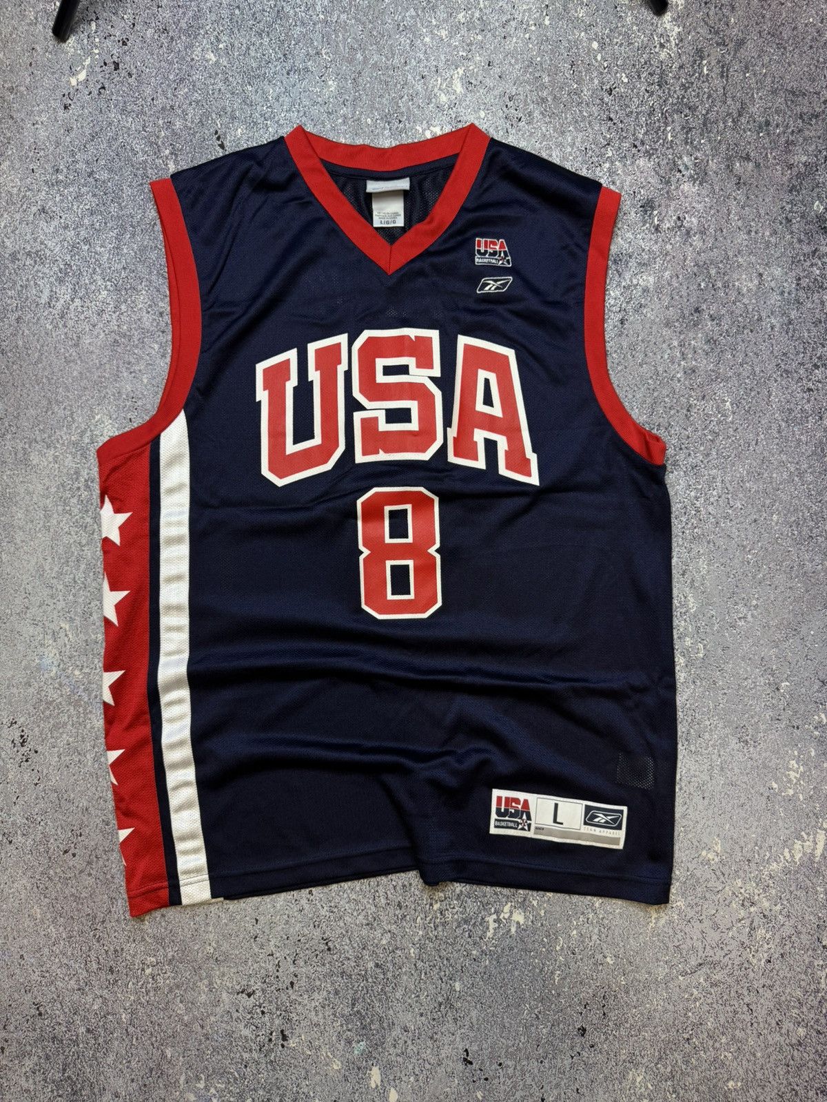 NBA × Reebok × Vintage KOBE BRYANT 8 USA BASKETBALL VINTAGE REEBOK JERSEY Size US L / EU 52-54 / 3 - 1 Thumbnail
