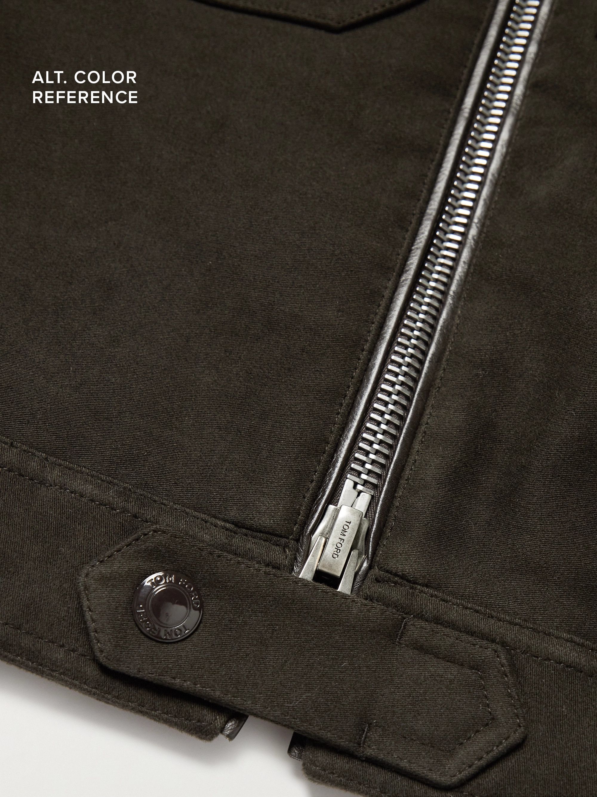 Tom Ford Coveted Ultra-Rare $4,100 w/tax Moleskin Leather Accents Size US M / EU 48-50 / 2 - 7 Thumbnail