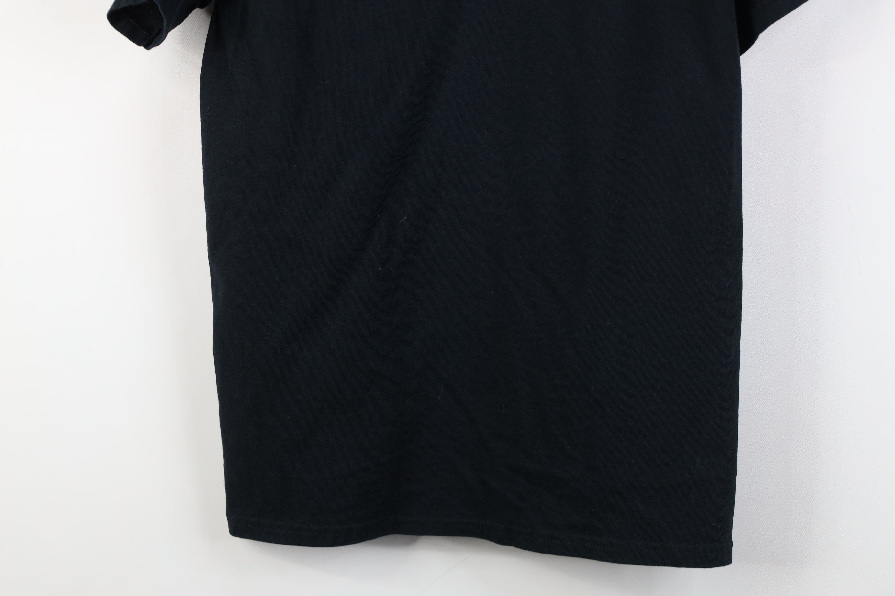 Vintage Vintage 90s Y2K Streetwear Faded Blank Cotton T-Shirt Black Size US S / EU 44-46 / 1 - 12 Thumbnail