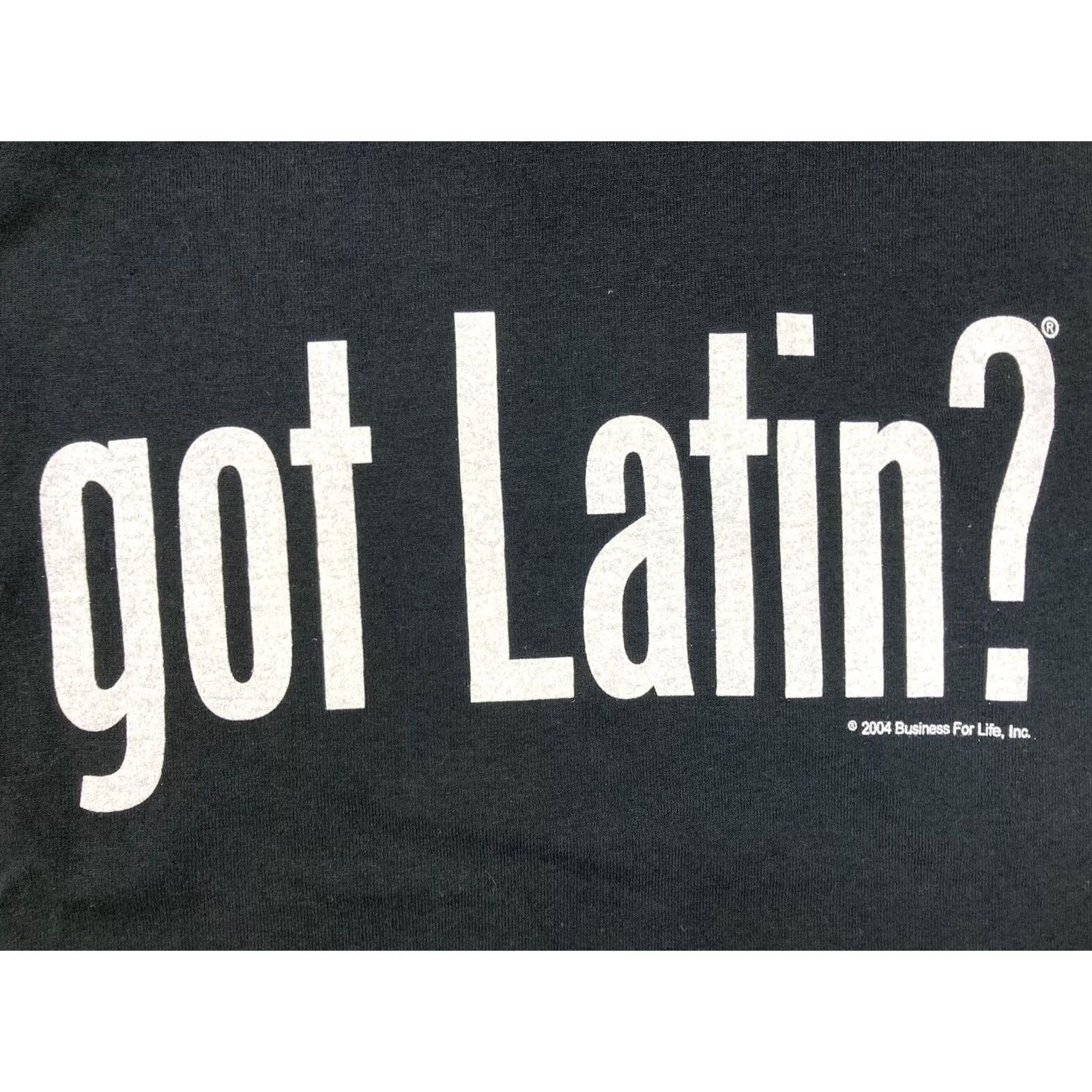 Fruit Of The Loom VINTAGE Got Latin 2004 Graphic T-shirt Men Small Black Short Sleeve Size US S / EU 44-46 / 1 - 2 Thumbnail