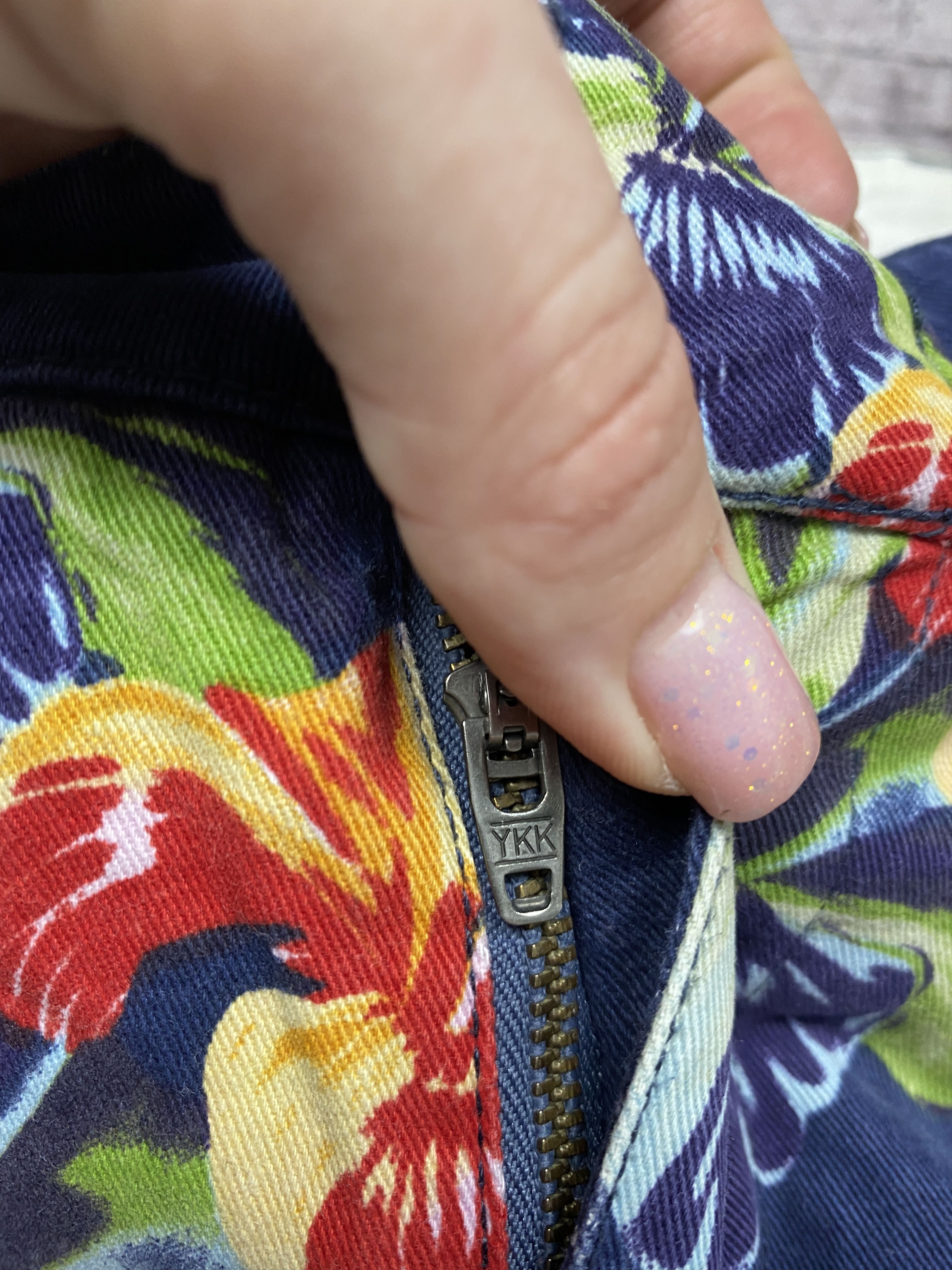 Dickies × Vintage Dickies Vintage Mens Floral Printed Shorts Size US 31 - 4 Thumbnail
