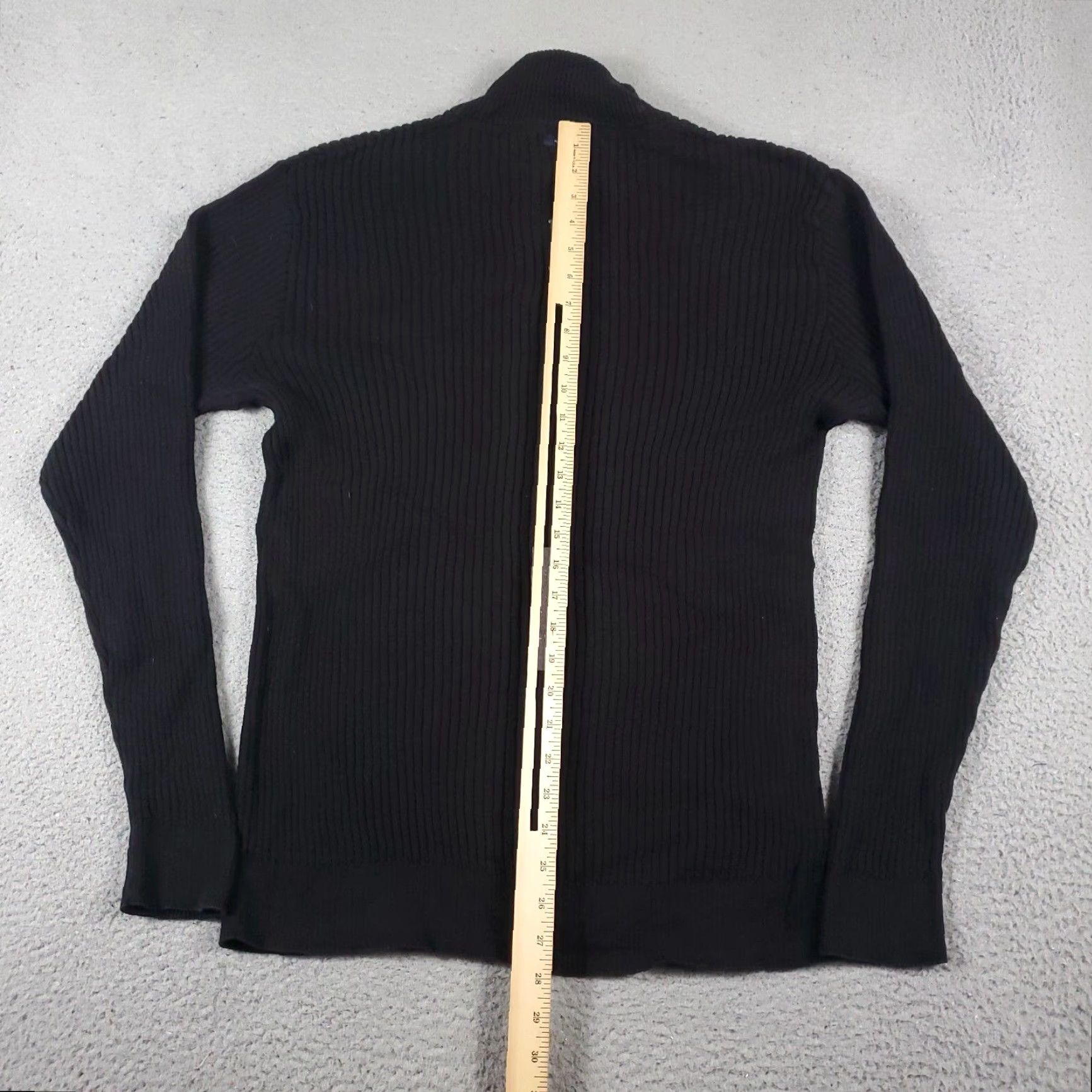 Nautica Mens Nautica Sweater Extra Large XL Black Ribbed Knit Casual Size US XL / EU 56 / 4 - 6 Thumbnail