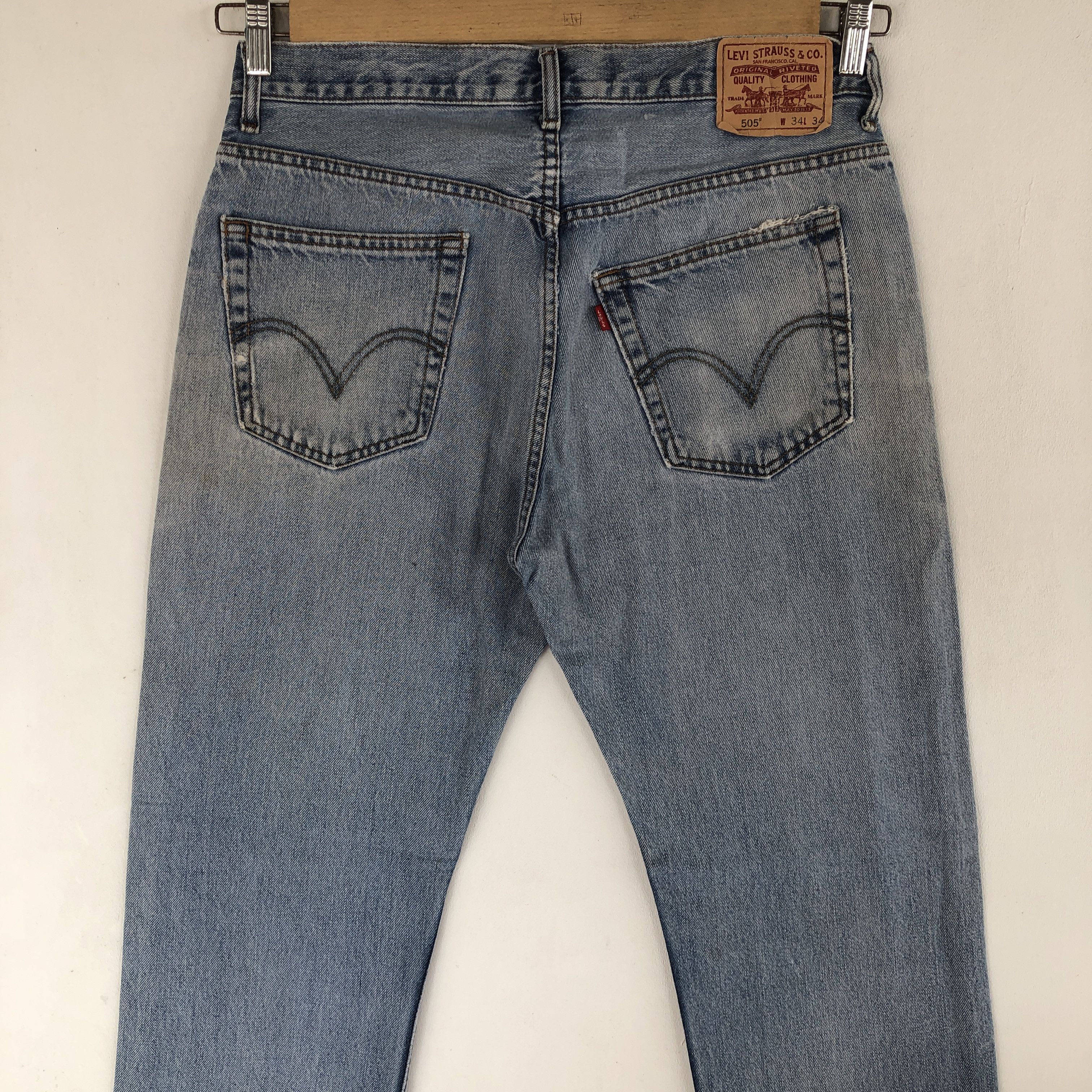 Levi's Vintage Levis Distressed Jeans Levi's 505 Denim Pants Size US 32 / EU 48 - 4 Thumbnail