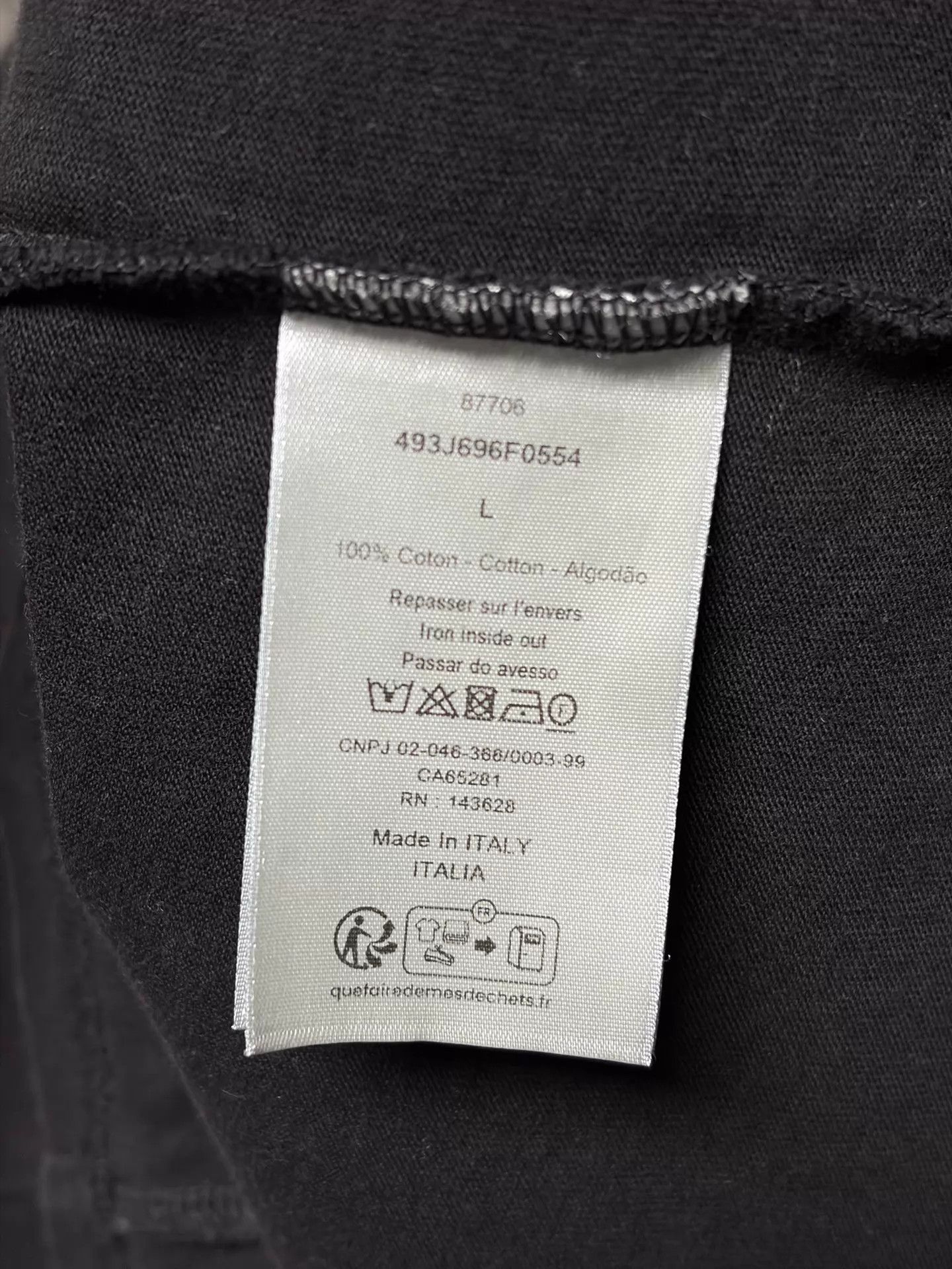 Dior Dior 1947 Black L Short Sleeve T-shirt Size L / US 10 / IT 46 - 4 Thumbnail
