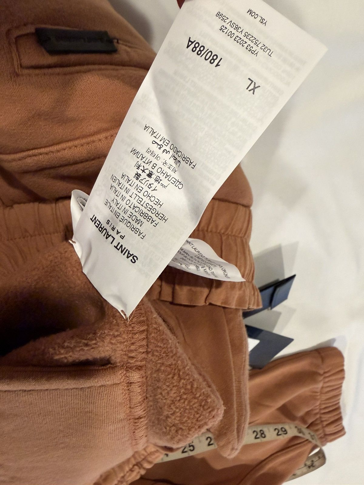 Saint Laurent Paris Saint Laurent mens fleece joggers pants. XL. $1390 Size US 36 / EU 52 - 10 Thumbnail