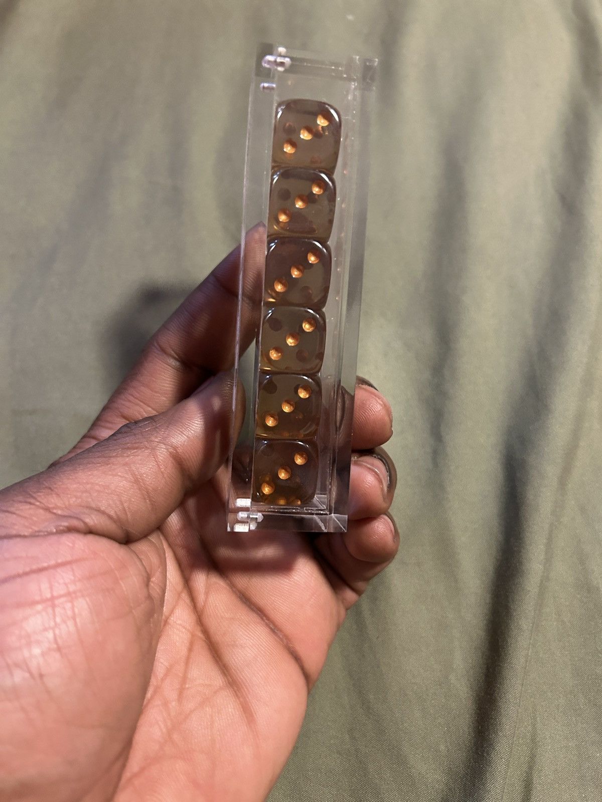 Huf HUF Worldwide Luxury Dice set of 6 Amber Size ONE SIZE - 4 Thumbnail