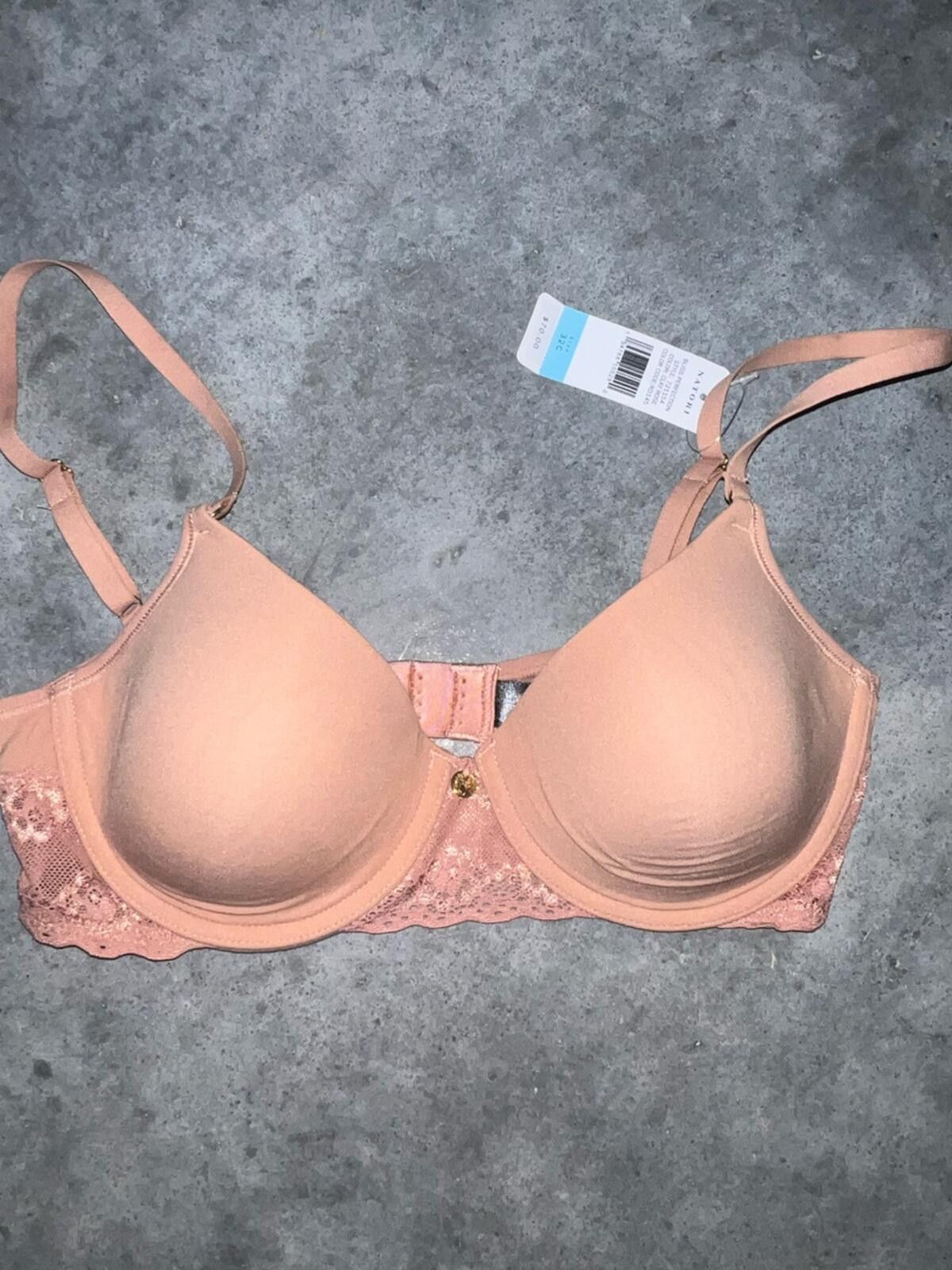 Modern Notoriety Natori beige rosey padded lace t shirt bra 32c Size ONE SIZE - 2 Thumbnail