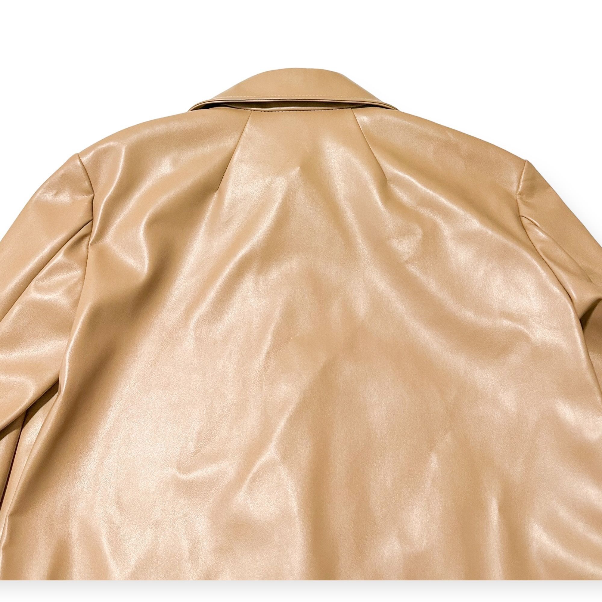 A.W.A.K.E. MODE A.W.A.K.E. MODE Faux Leather Shirt With Cuff Detail, Size 34 Size XS / US 0-2 / IT 36-38 - 7 Thumbnail